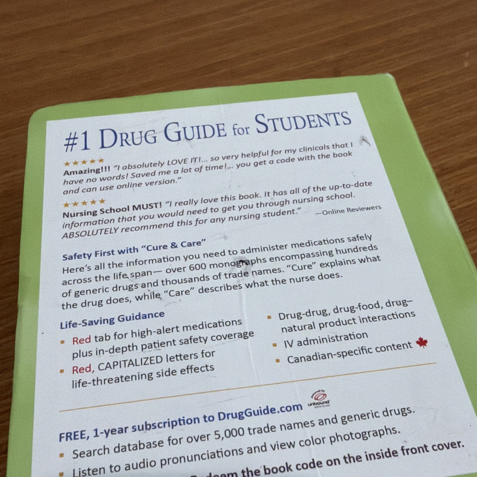 Daviss Drug Guide for Nurses – Paperback – Unused Access Code Included