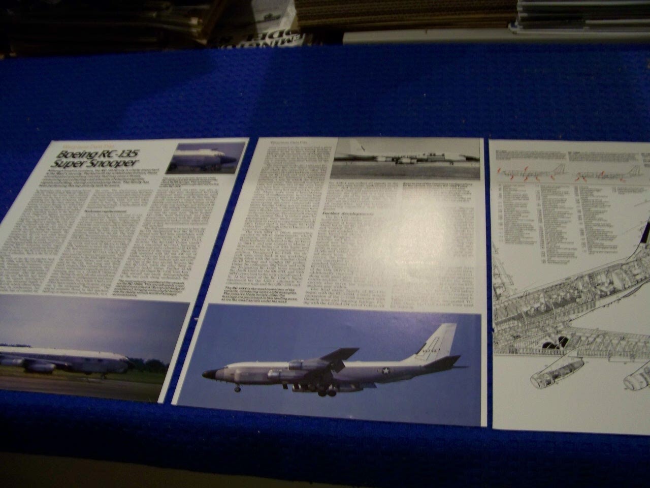 BOEING RC-135 “SUPER SNOOPER”..4-PAGE POSTER/2-PAGE CUTAWAY/PROFILES (637LL)