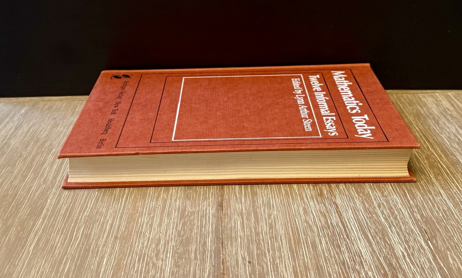 Math Today 12 Informal Essays by Lynn Arthur Steen 1980 HC/ DJ
