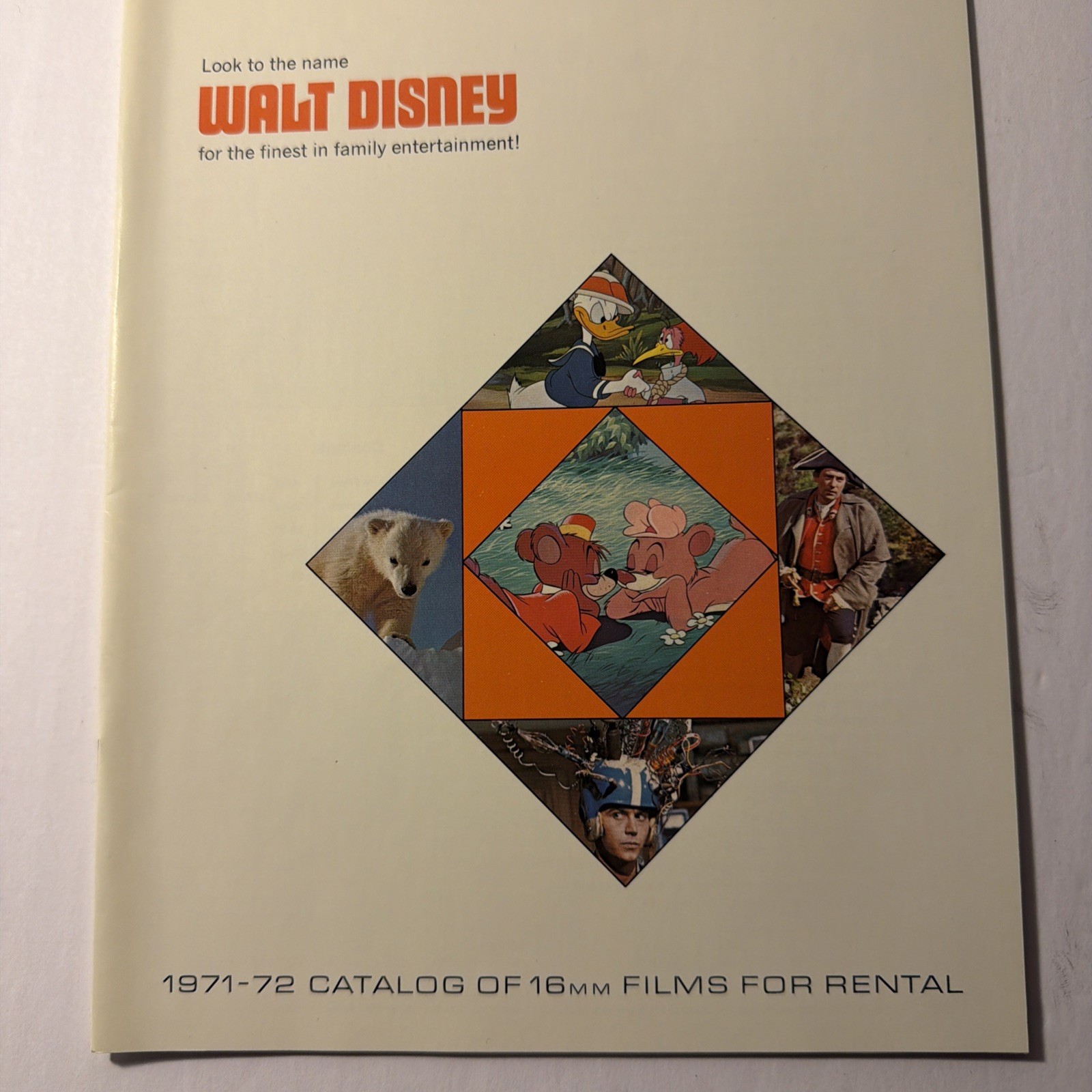 Walt Disney 1971-1972 Original Catalog 16mm Films For Rental Movie Magazine