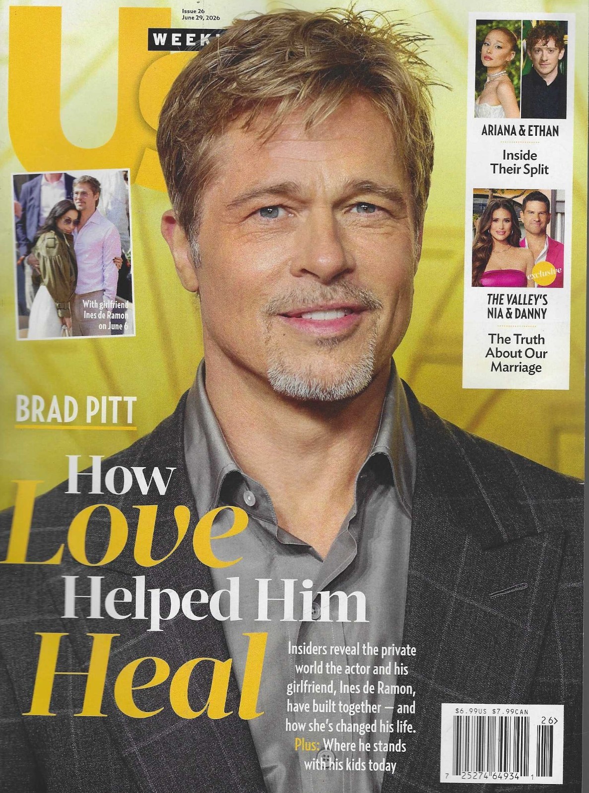 US Weekly Magazine June 29th 2026: Brad Pitt in Love