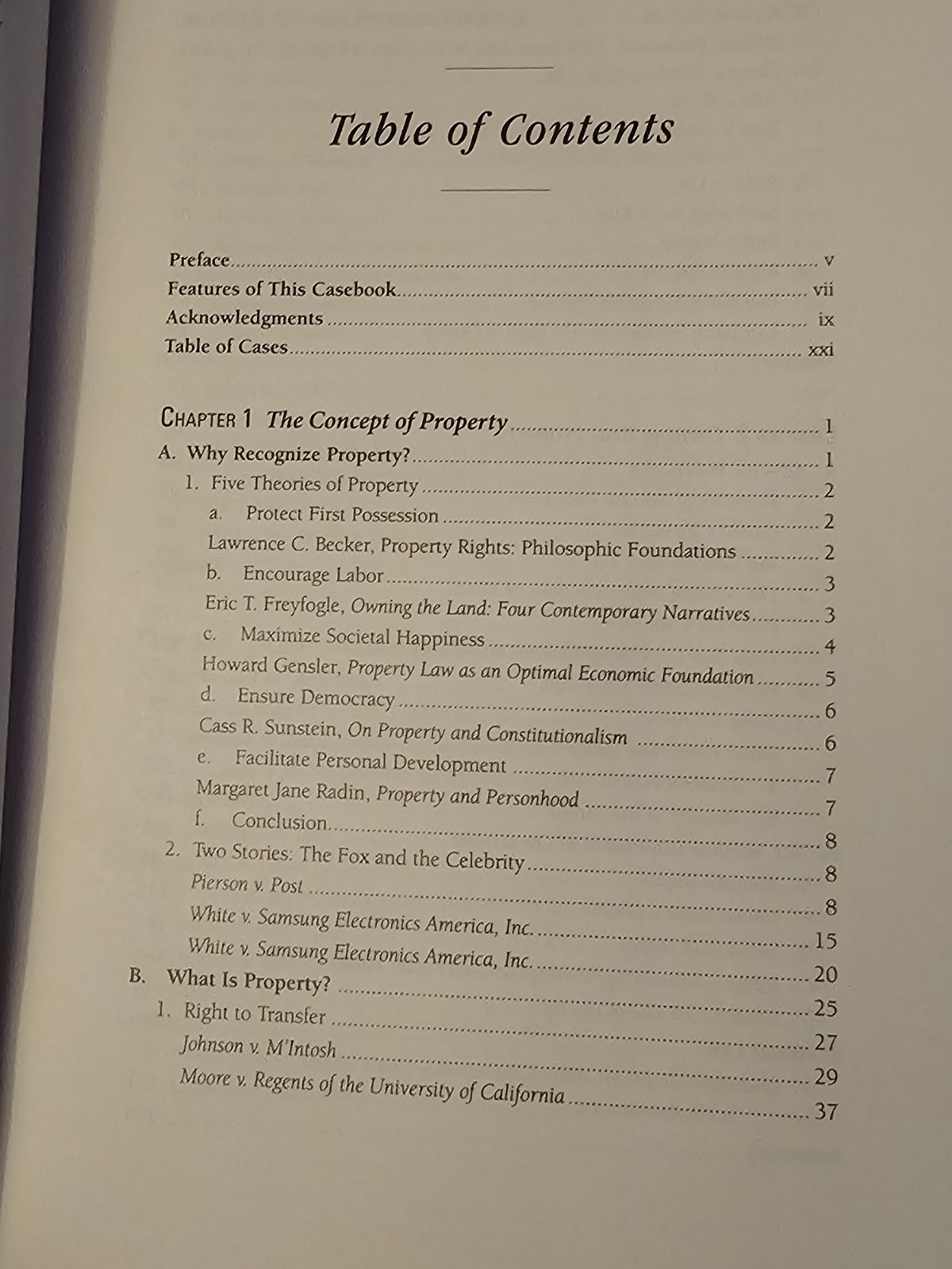 Property A Contemporary Approach 4th Edition Law School Textbook Sprankling