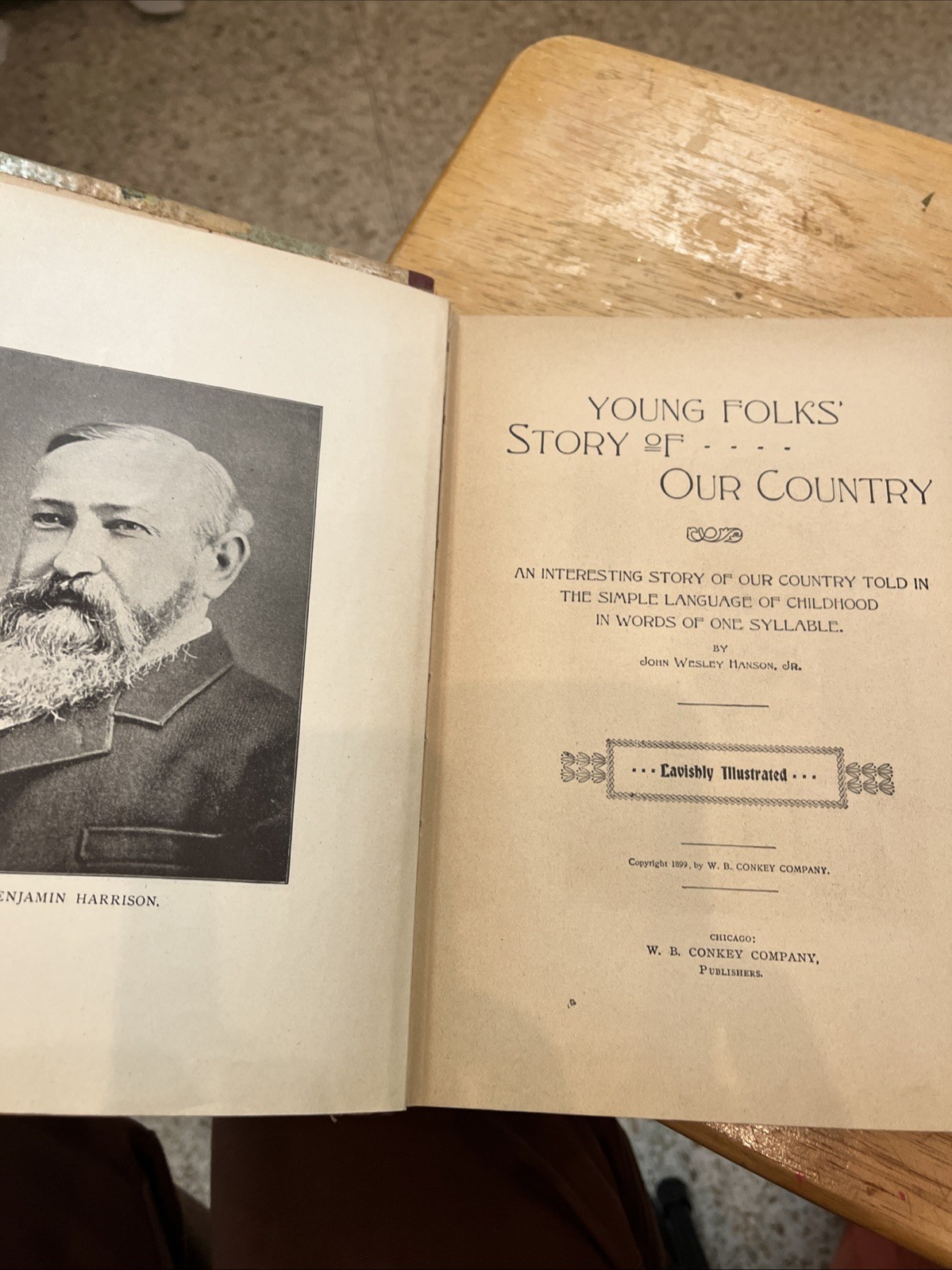 Young folks story Of Our Country Antique Book 1899 Americana Fourth Of July
