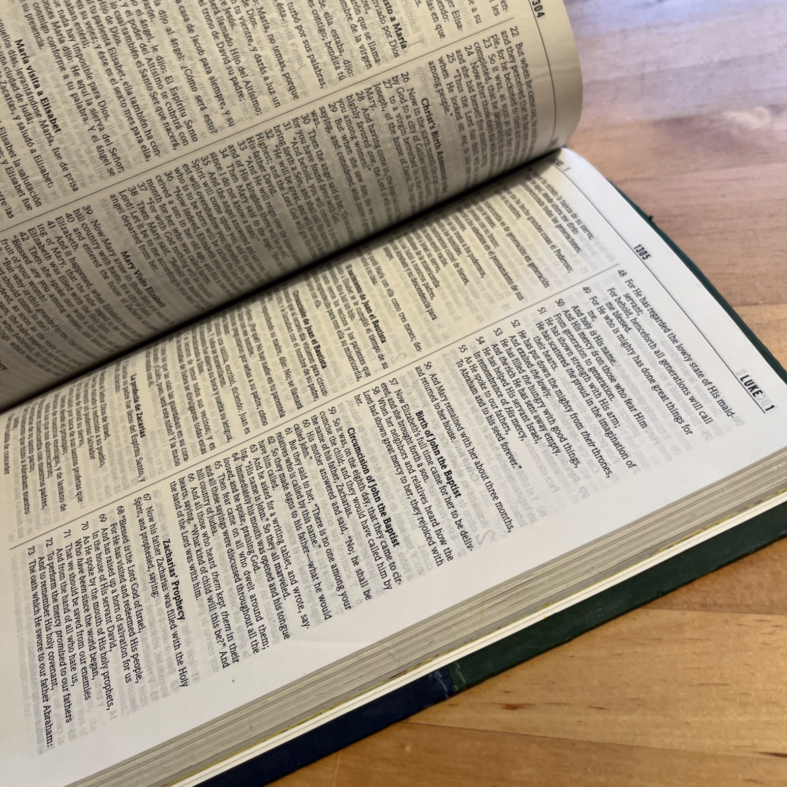 NKJV/RVR60, Bilingual Bible, Leathersoft, 2-Tones Green and Blue / NKJV/RVR6…