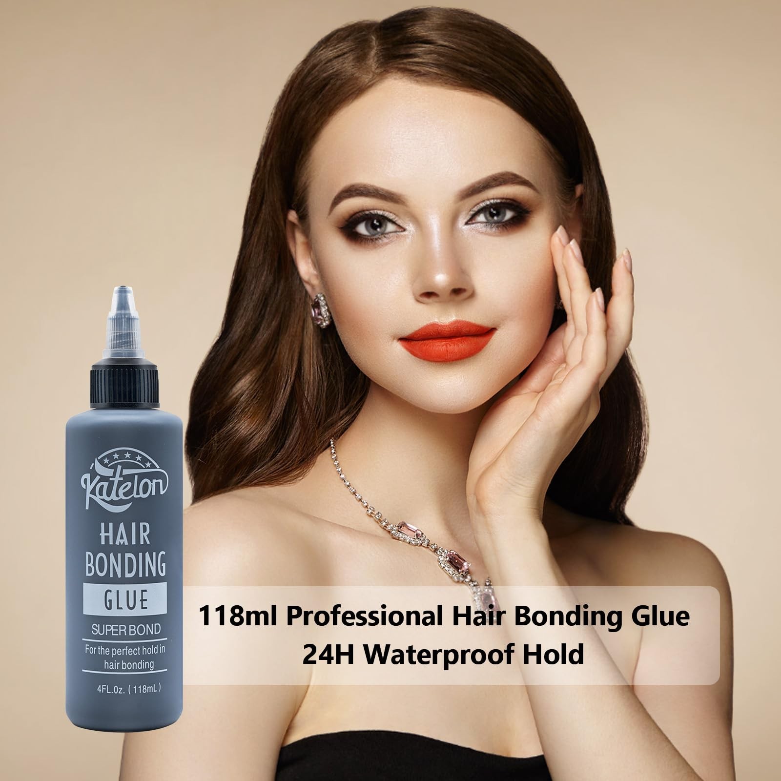 Hair Glue for Quick Weave 4oz – Professional Bonding Wigs Black