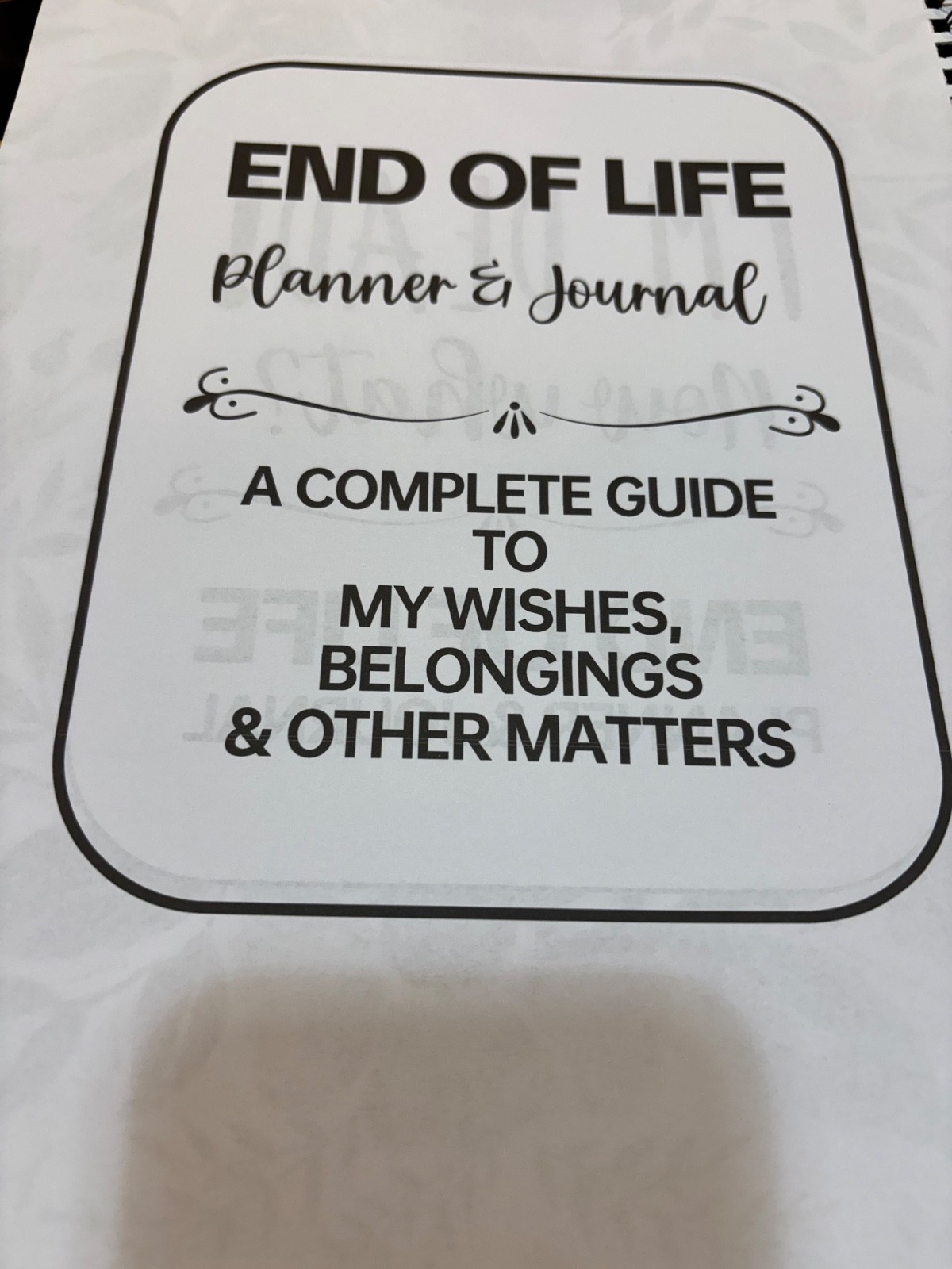My Final Wishes – When I am Gone – End of Life Planner – 82 Pages – $7.99