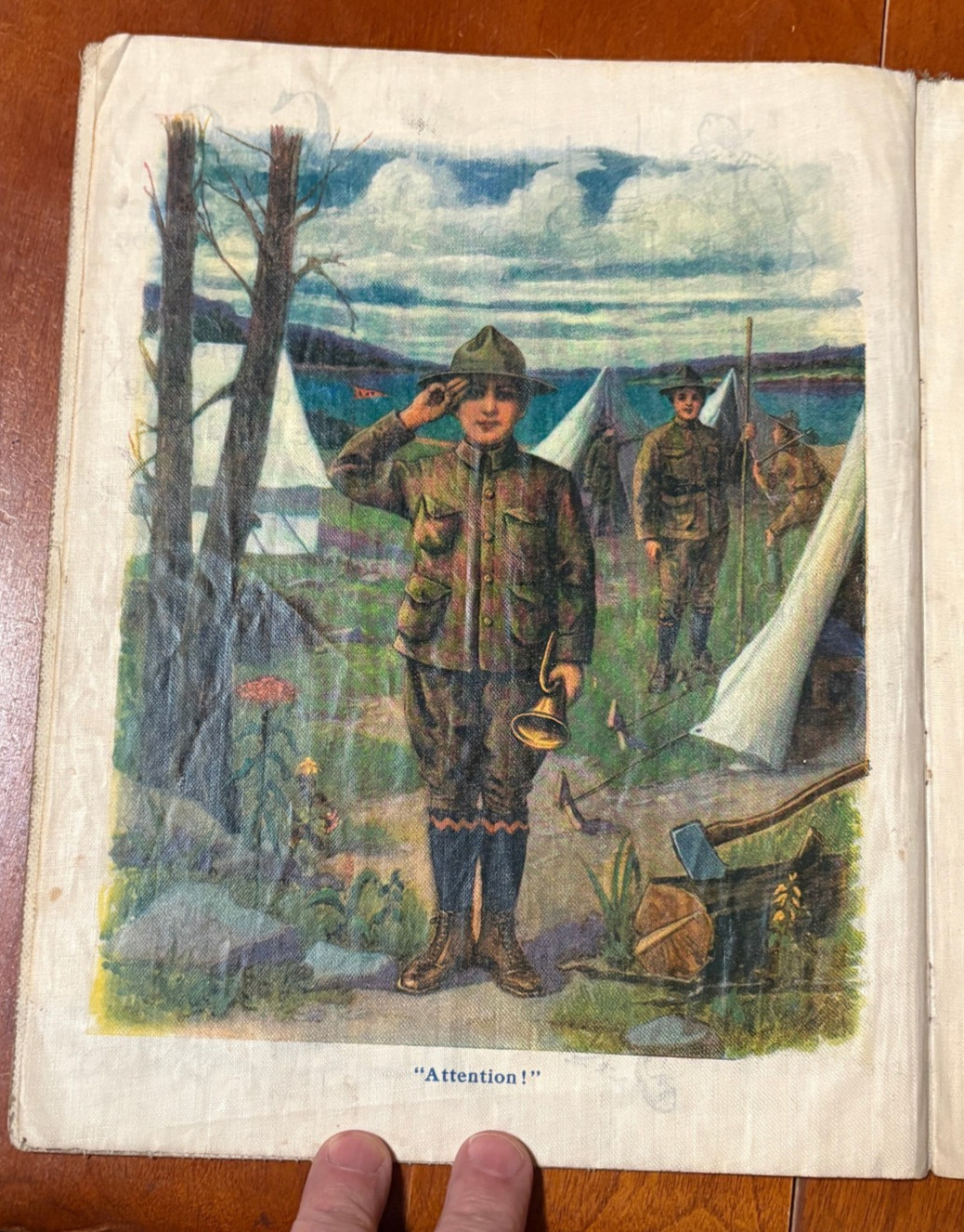 The Boy Scout ABC, Linen, Sam’L Gabriel Sons no 517 copyright 1916 Good complete