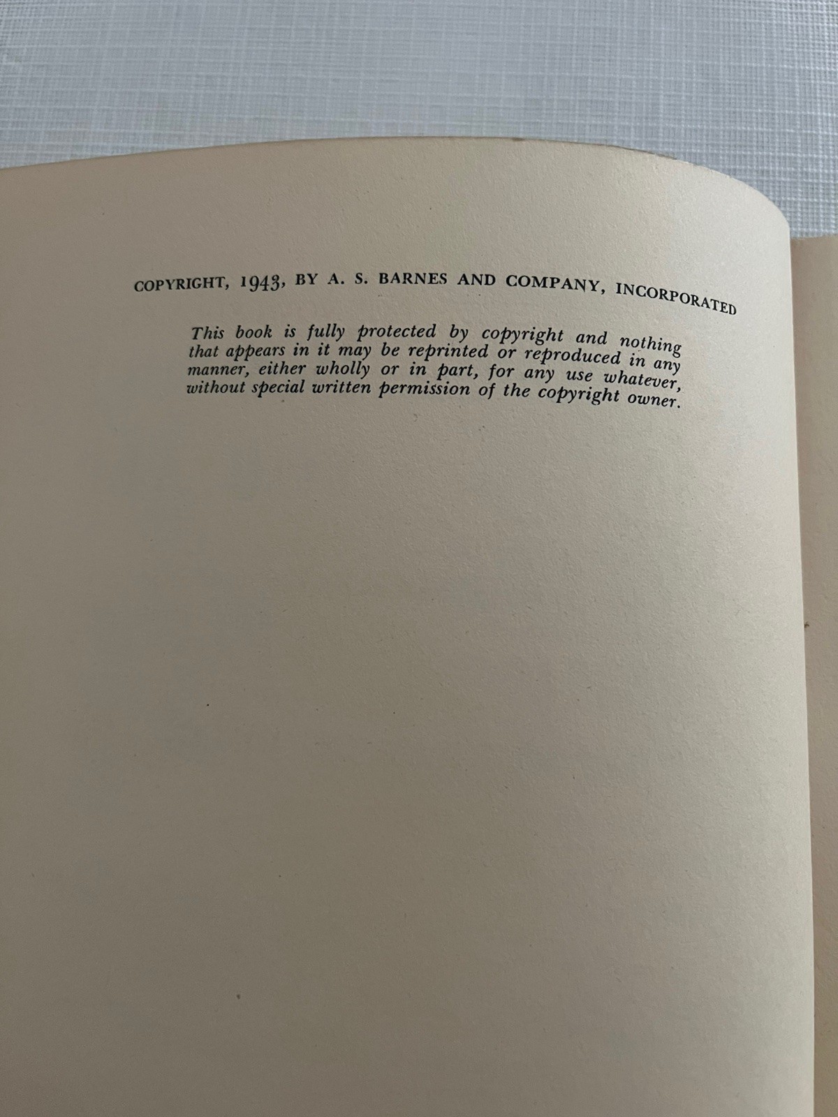 Vintage Bowling For All 1943 Hardback Book The Barnes Dollar Sports Library