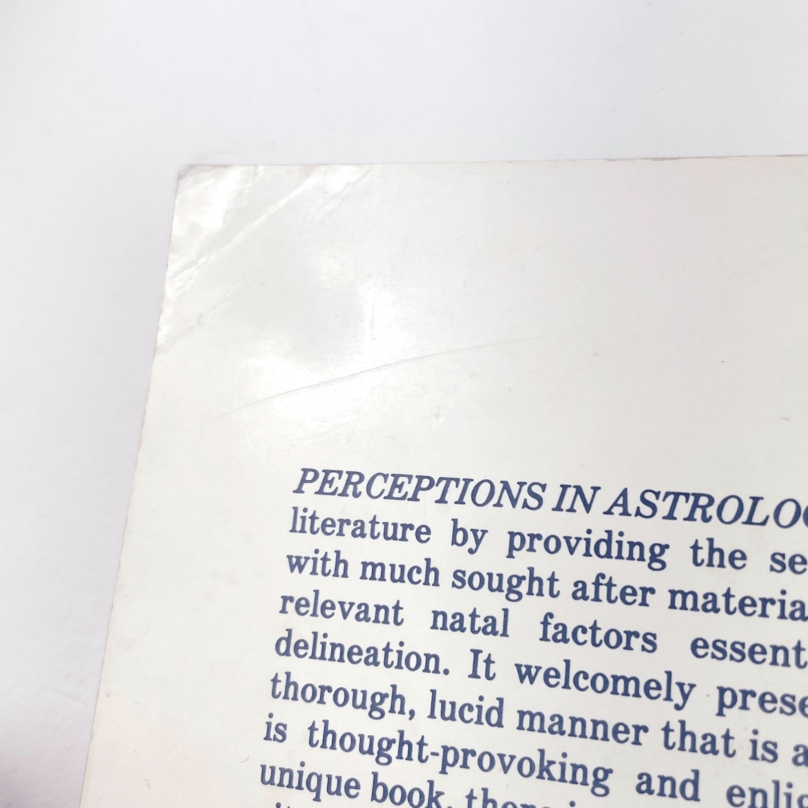 Perceptions in Astrology by Bil Tierney 1980 First 1st Edition Softcover