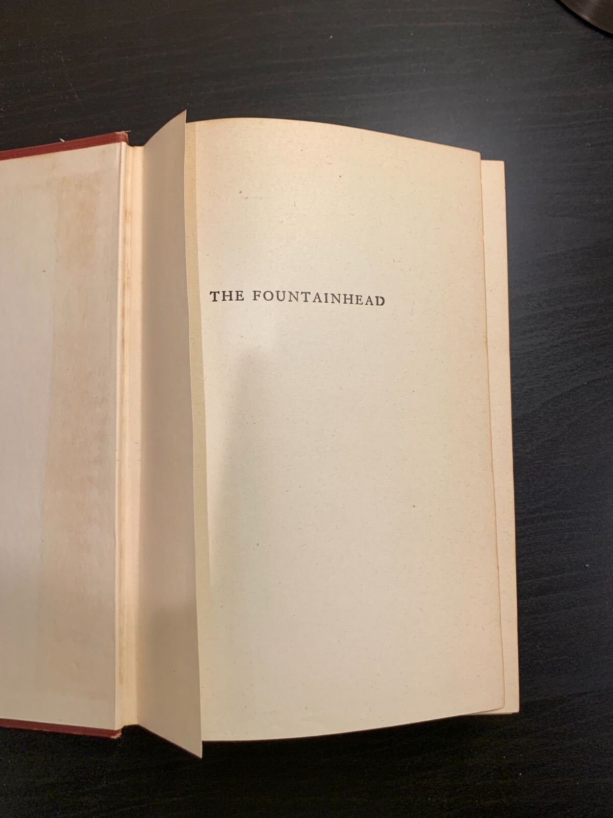 The Fountainhead by Ayn Rand (1943) Early Printing First Edition Hardcover Novel