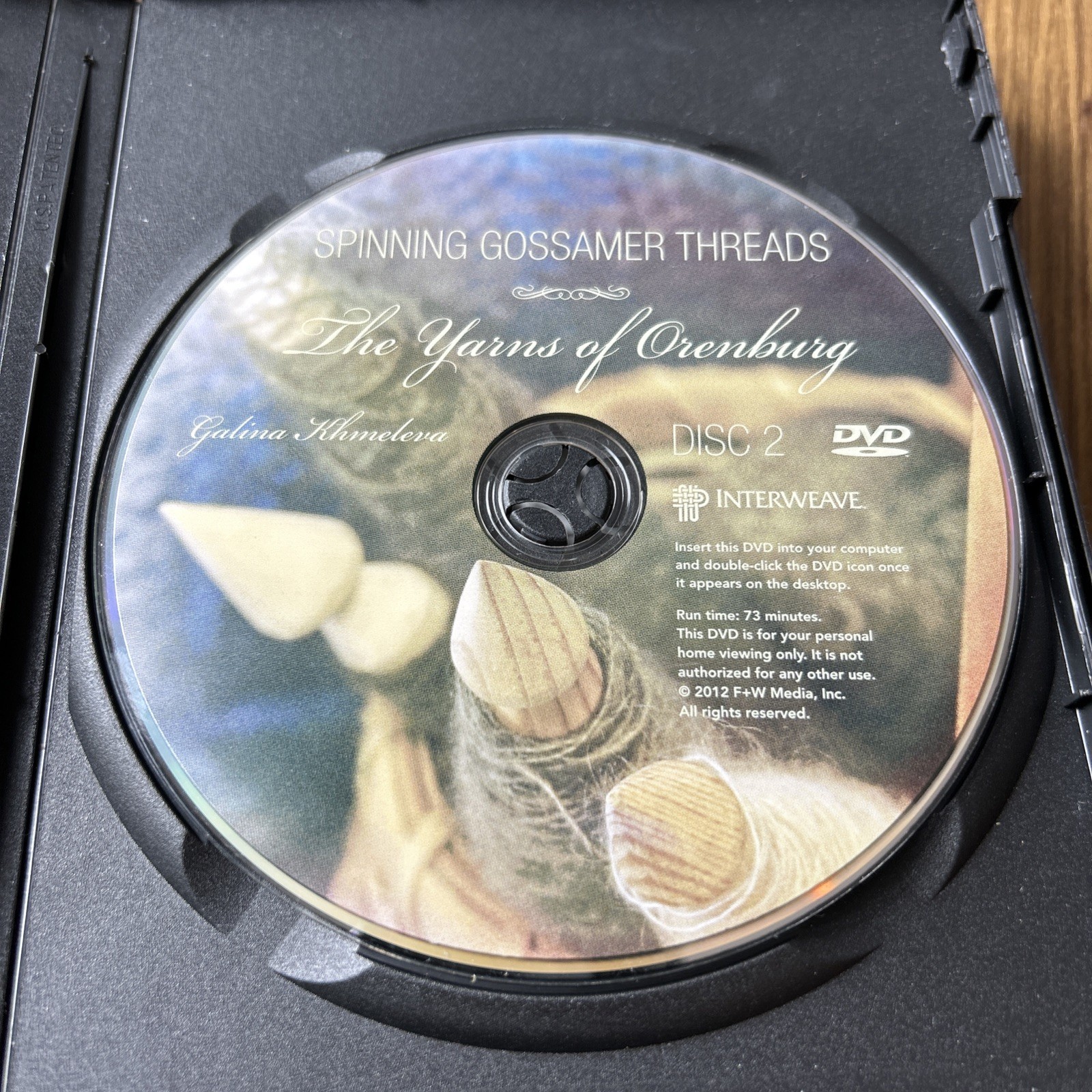 Spinning Gossamer Threads DVD Galina Khmeleva Yarns of Orenburg 2 Disc Set