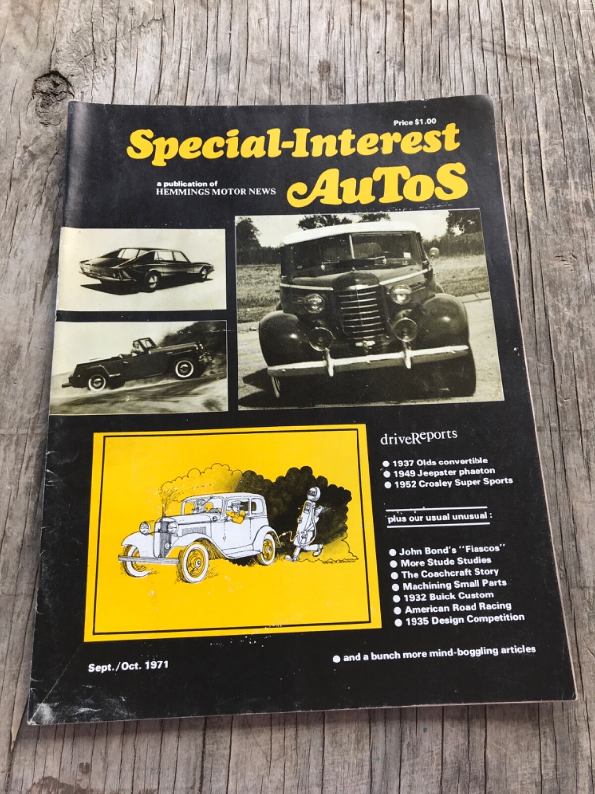 Sept/Oct 1971 Special-Interest Autos Hemmings Motor News Magazine 58 pages
