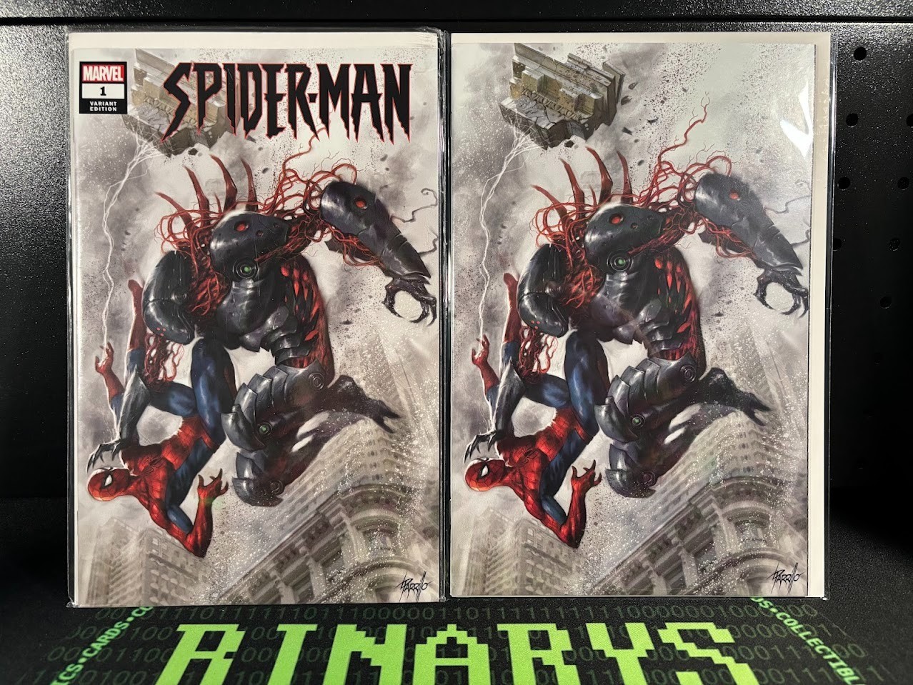Spider-Man 1 Marvel Lucio Parrillo Trade Virgin Set 2 Variant Cadaverous
