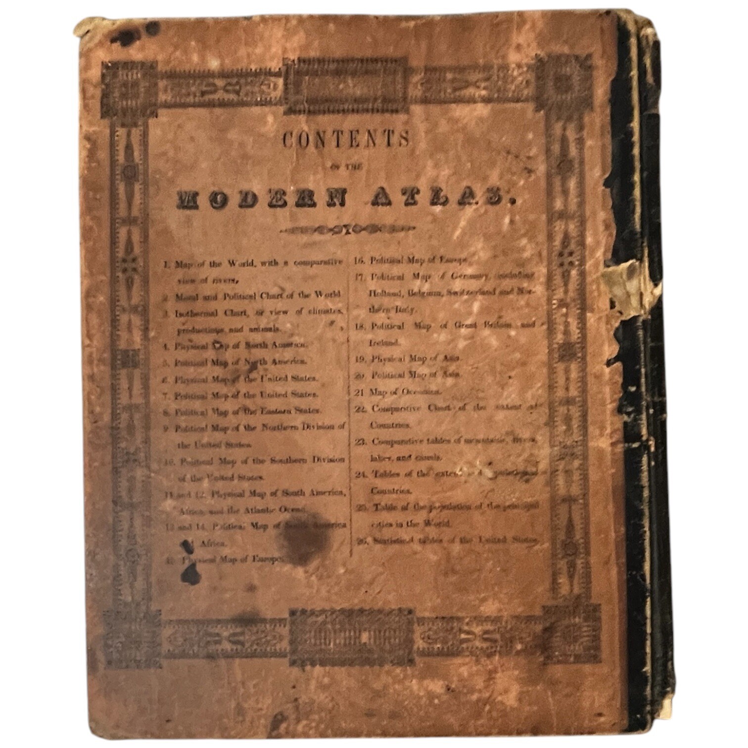 Antique Modern Atlas To Accompany Woodbridge Universal Geography 1840