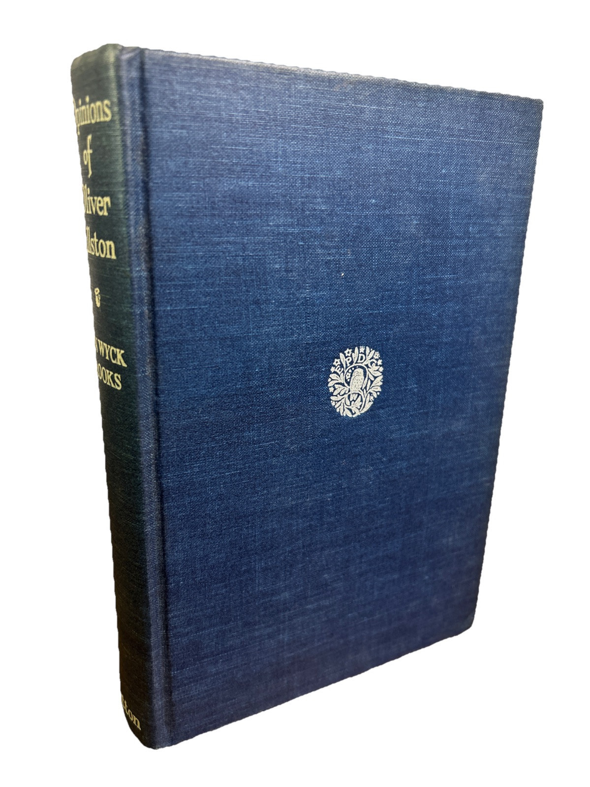 Van Wyck BROOKS / Opinions of Oliver Allston 1941 8th Printing Hardcover