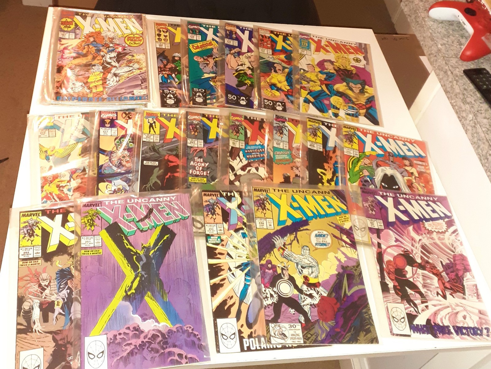 88x Huge UNCANNY X-MEN lot Marvel Comics 1980-1991 Wolverine Doctor Doom Rogue