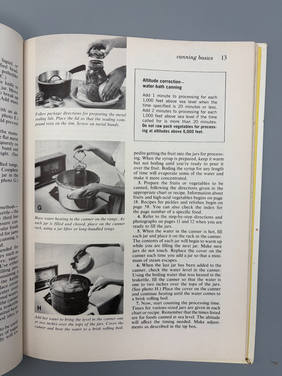 Vintage 1974 Better Homes and Gardens Home Canning Cook Book Recipes Pickling