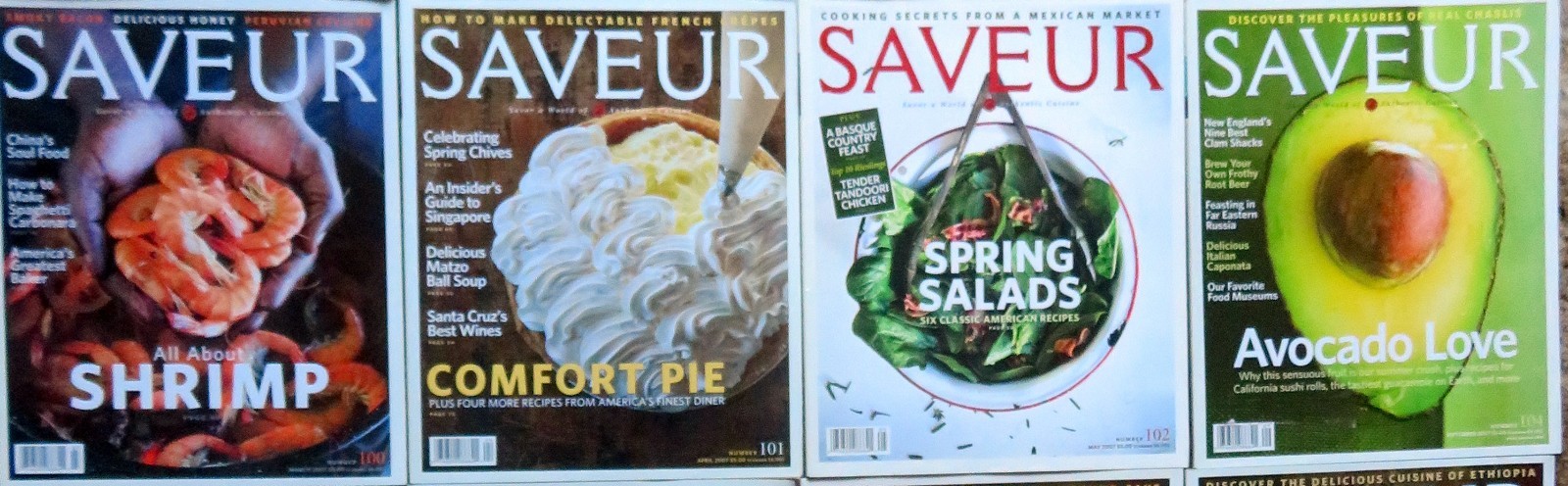 SAVEUR Magazine – #95/116, Fifteen (15) Issues from 2006-2008