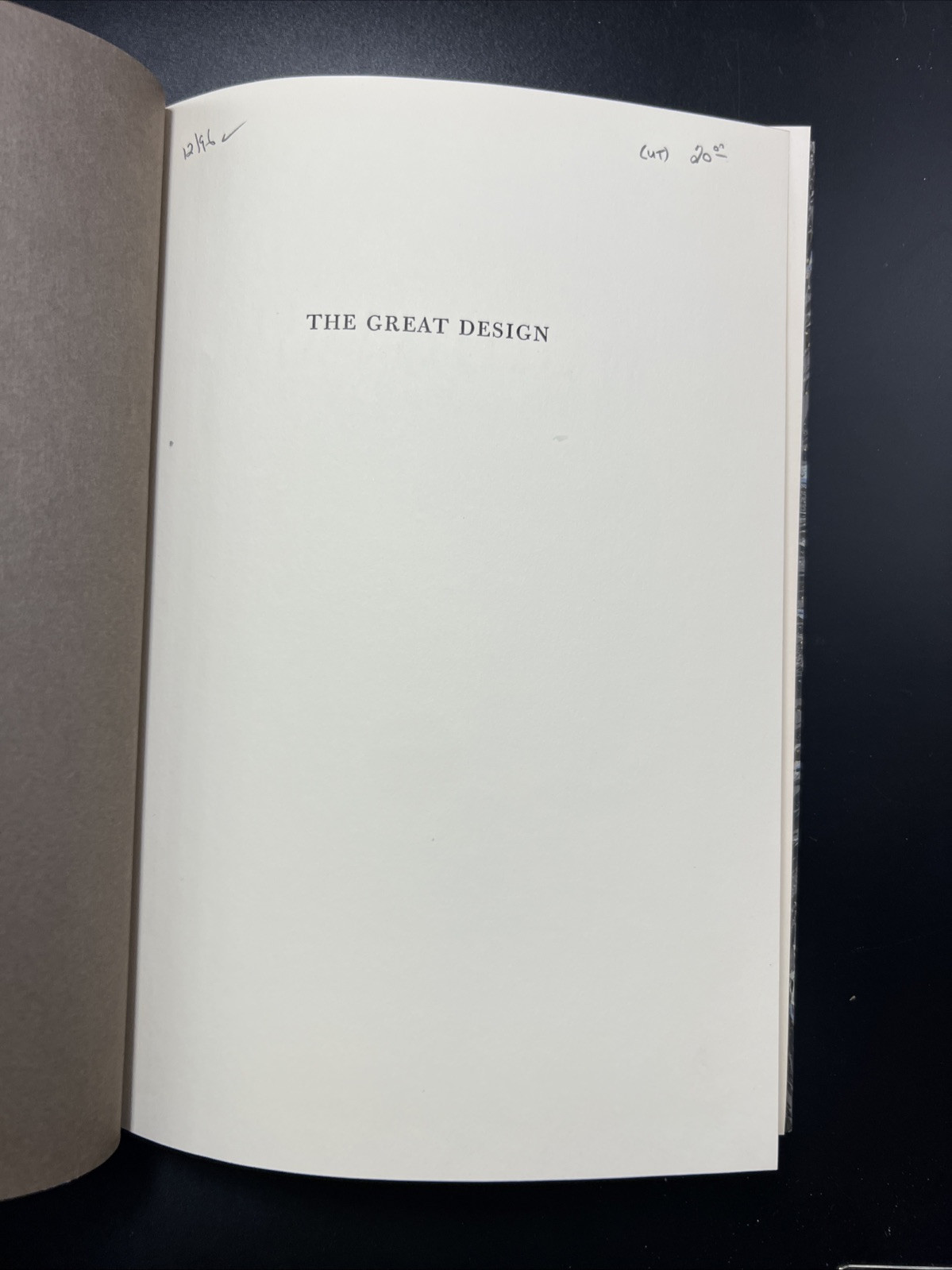 The Great Design: John Q Adams, 1839/ 1965, Smithsonian Institute Bequest Slip