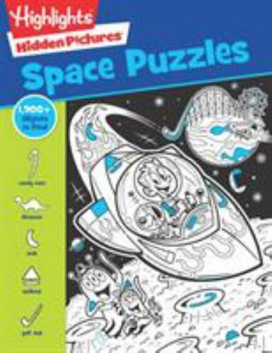 Space Puzzles (Highlights Hidden Pictures) – Paperback By Highlights – GOOD