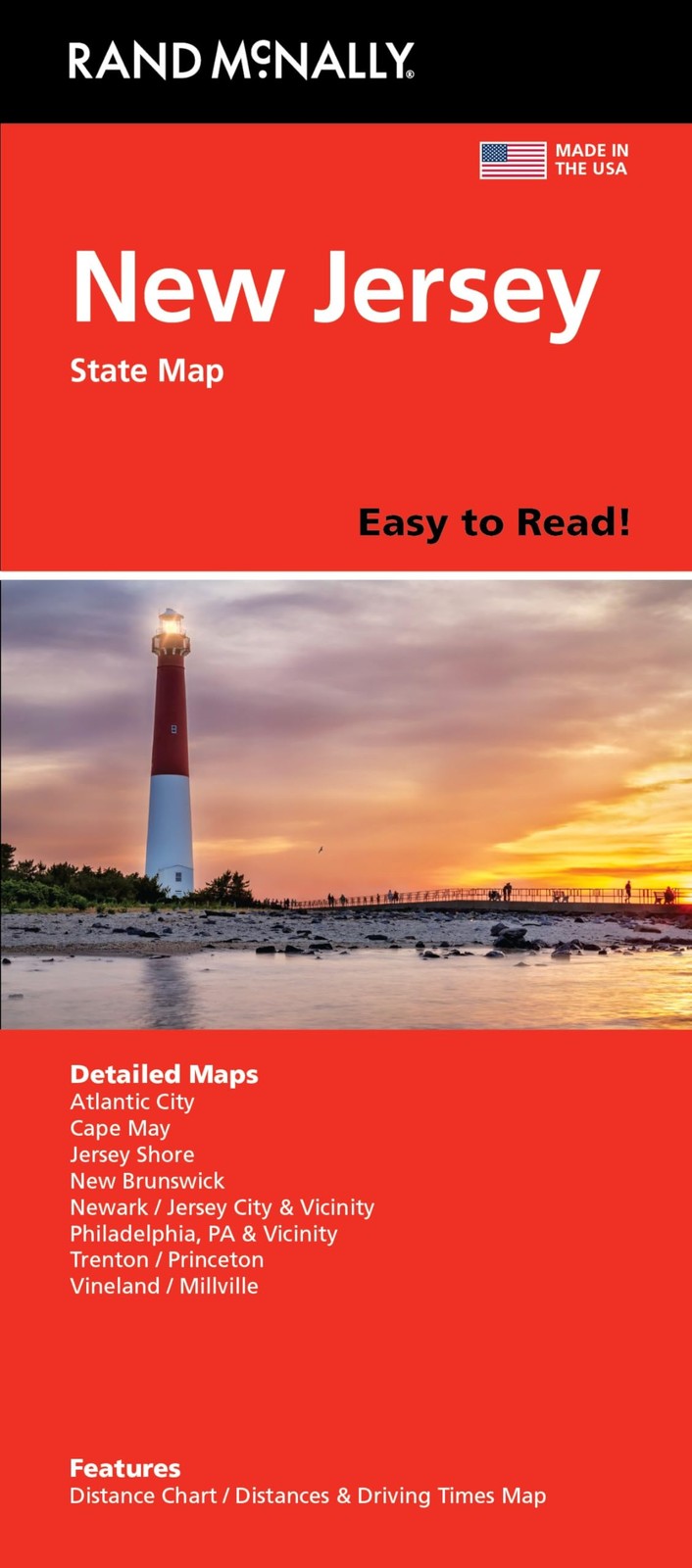 Rand McNally Rand McNally Easy to Read: New Jersey State Map (Map)