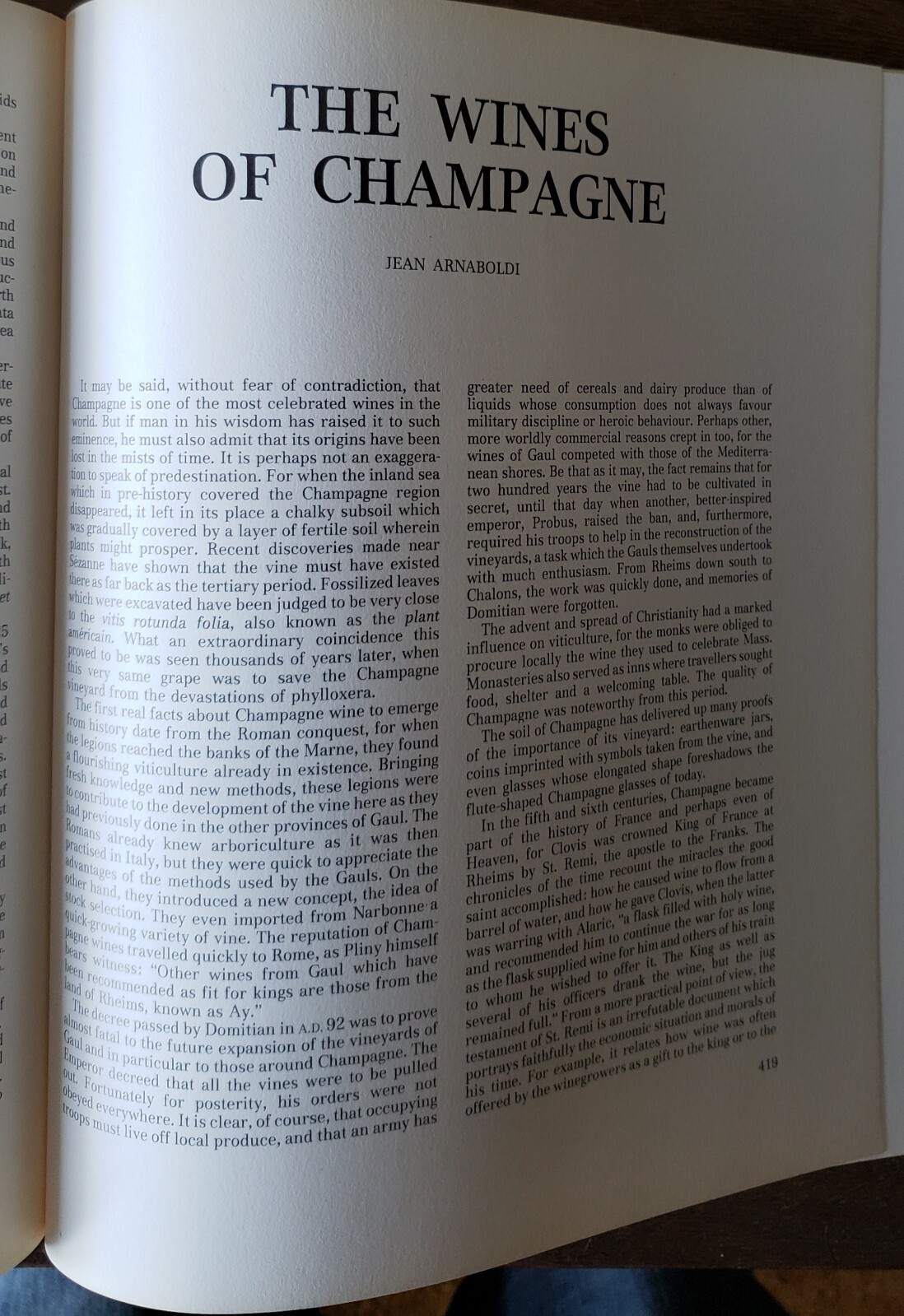 The Great Book of Wine 522 Pages 240 Illustrations 1982 7500 Wines Learn History