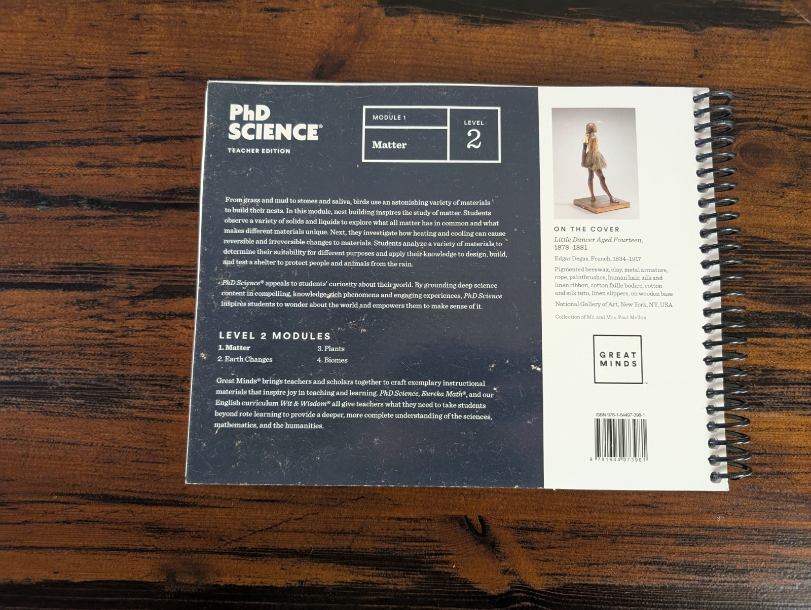 PhD Science: GREAT MINDS Level 2 Module 1 (Teacher Edition) “Matter”