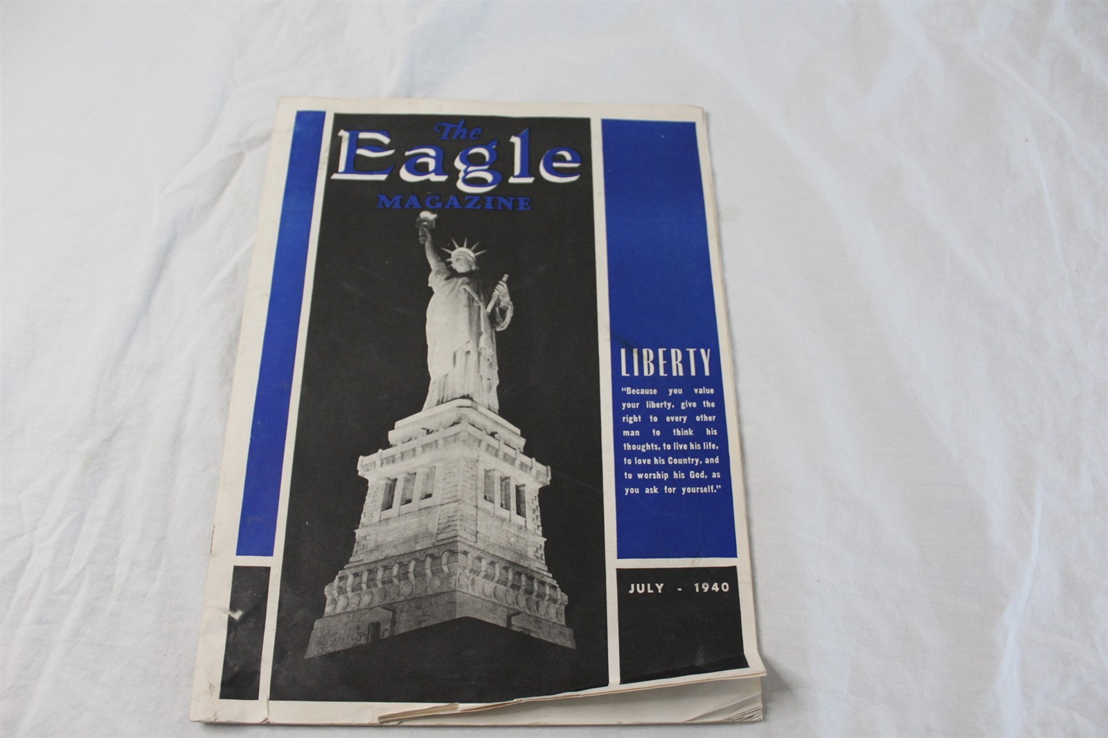 Vintage The Eagle Magazine 39 Pages July 1940 Lots of Ad Pages