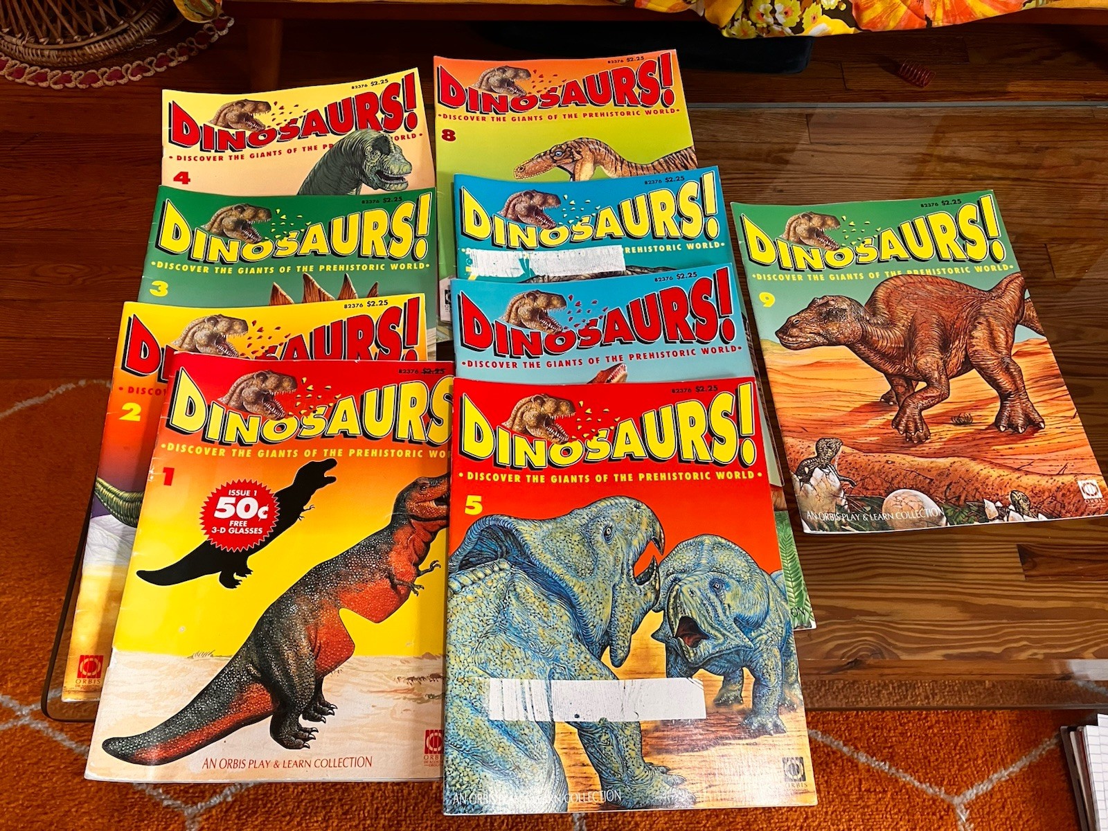 Dinosaurs! #1-9 Orbis Play & Learn Collection Magazine