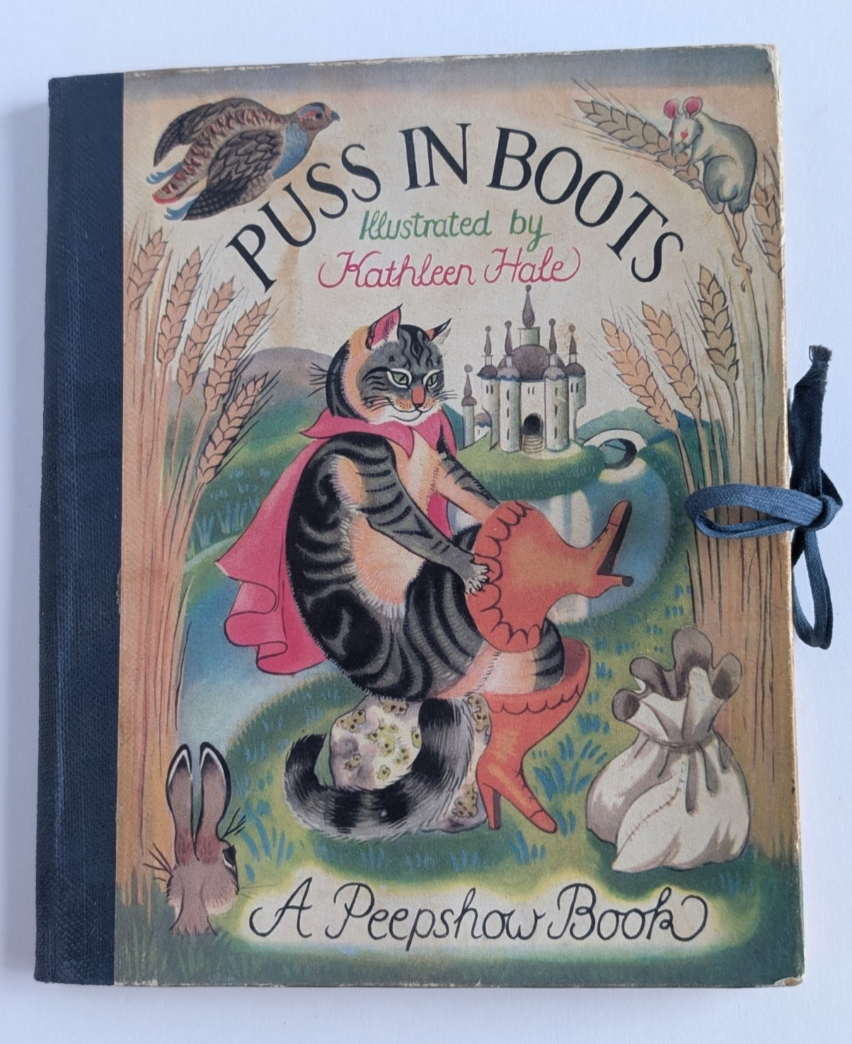 Puss in Boots Peepshow Book Folding Books Ltd Kathleen Hale 1950s Tunnel Book