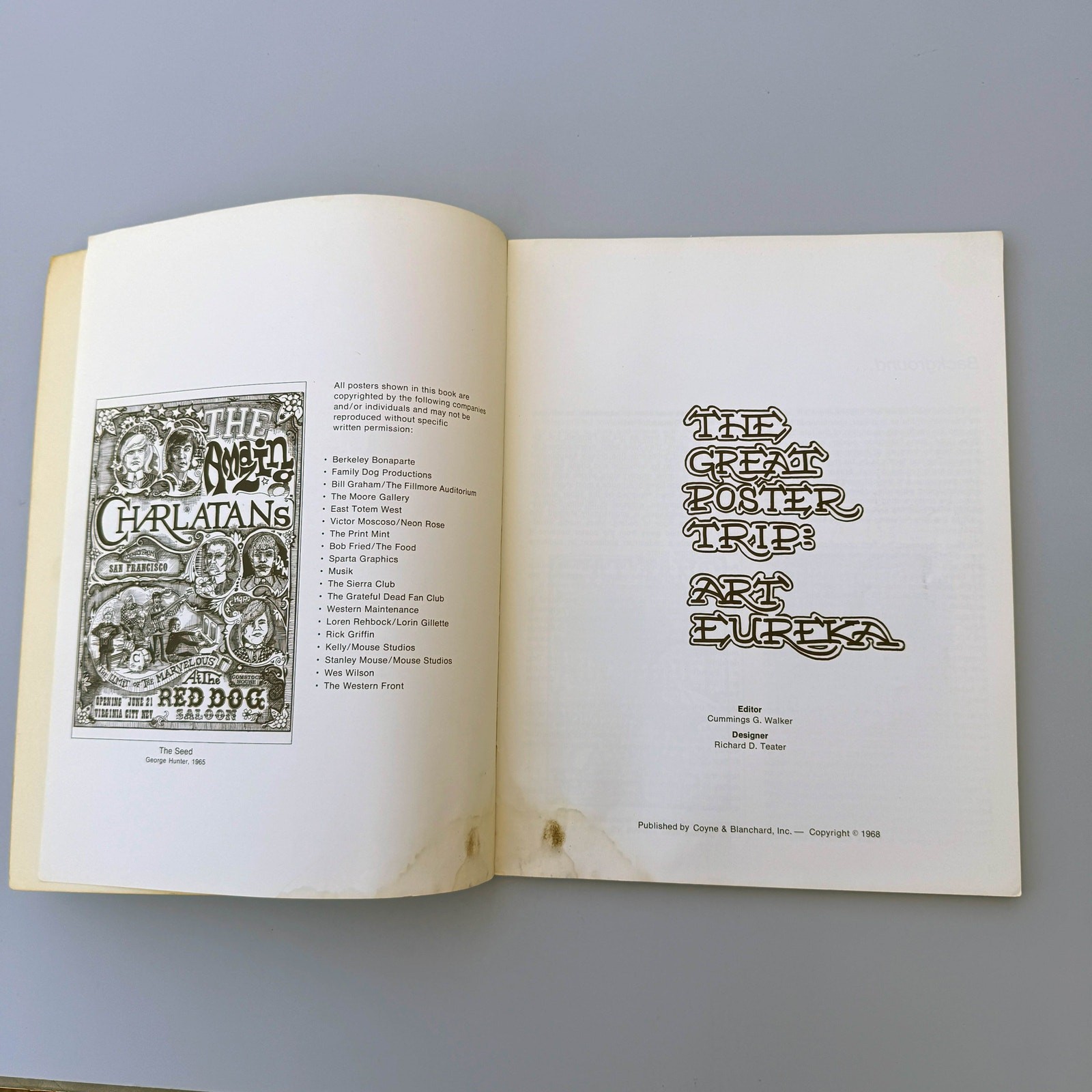 The Great Poster Trip Art Eureka Vintage 1968 Catalog Rick Griffin Stanley Mouse