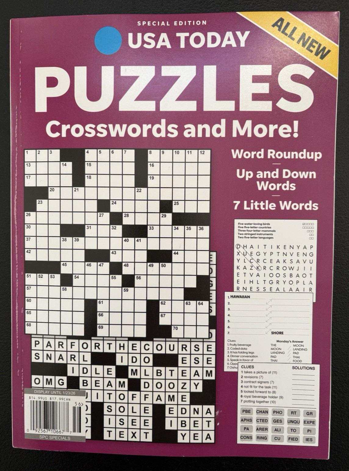 USA Today Crosswords Puzzles & More! – Stocking Stuffer – Jan 2026 Issue