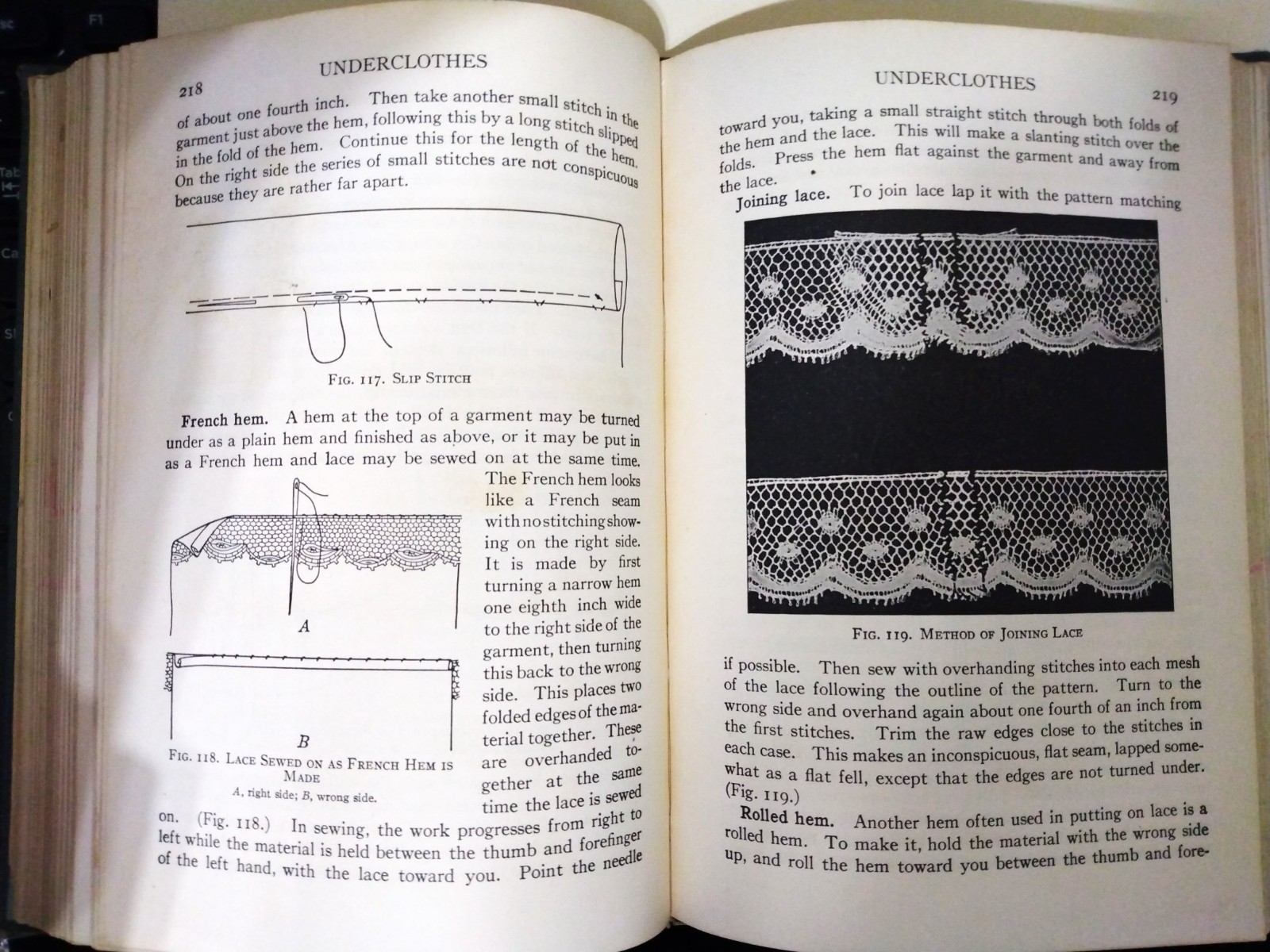 1937 home ec textbook FABRICS AND DRESS sewing, hardcover, 430 pages, pix