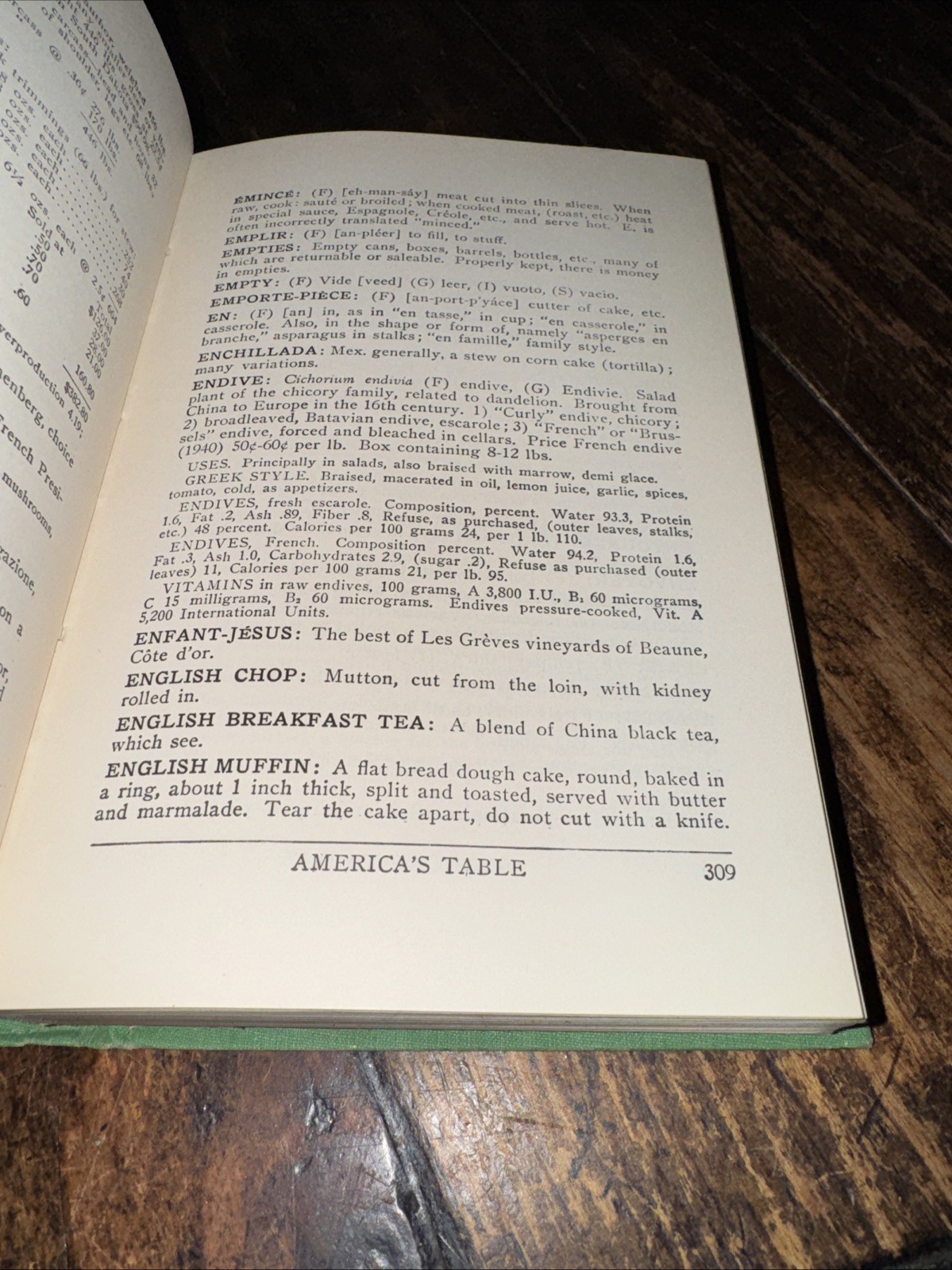 Vintage 1950 Americas Table By Joseph D Vehling 1. Edition