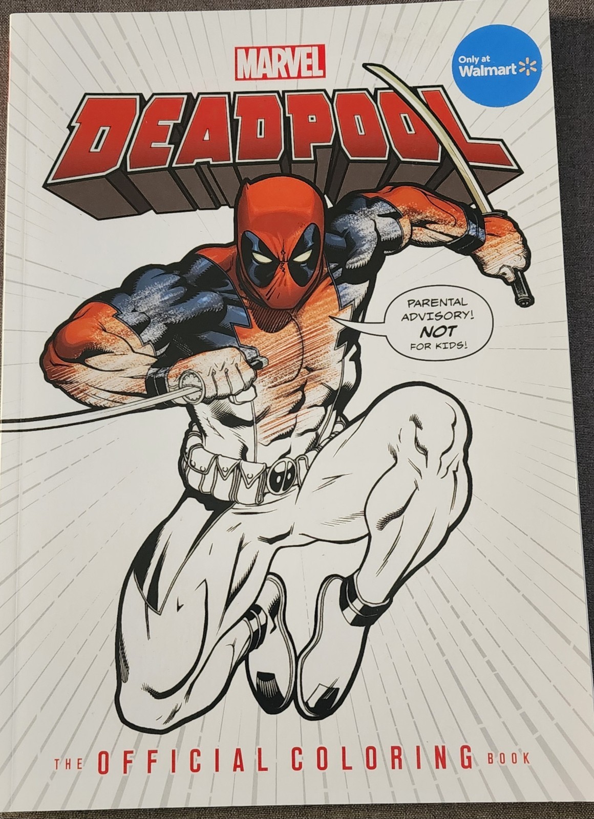 Marvel Deadpool Official Coloring Book New 2024 Super Heroes Weapons Fighting