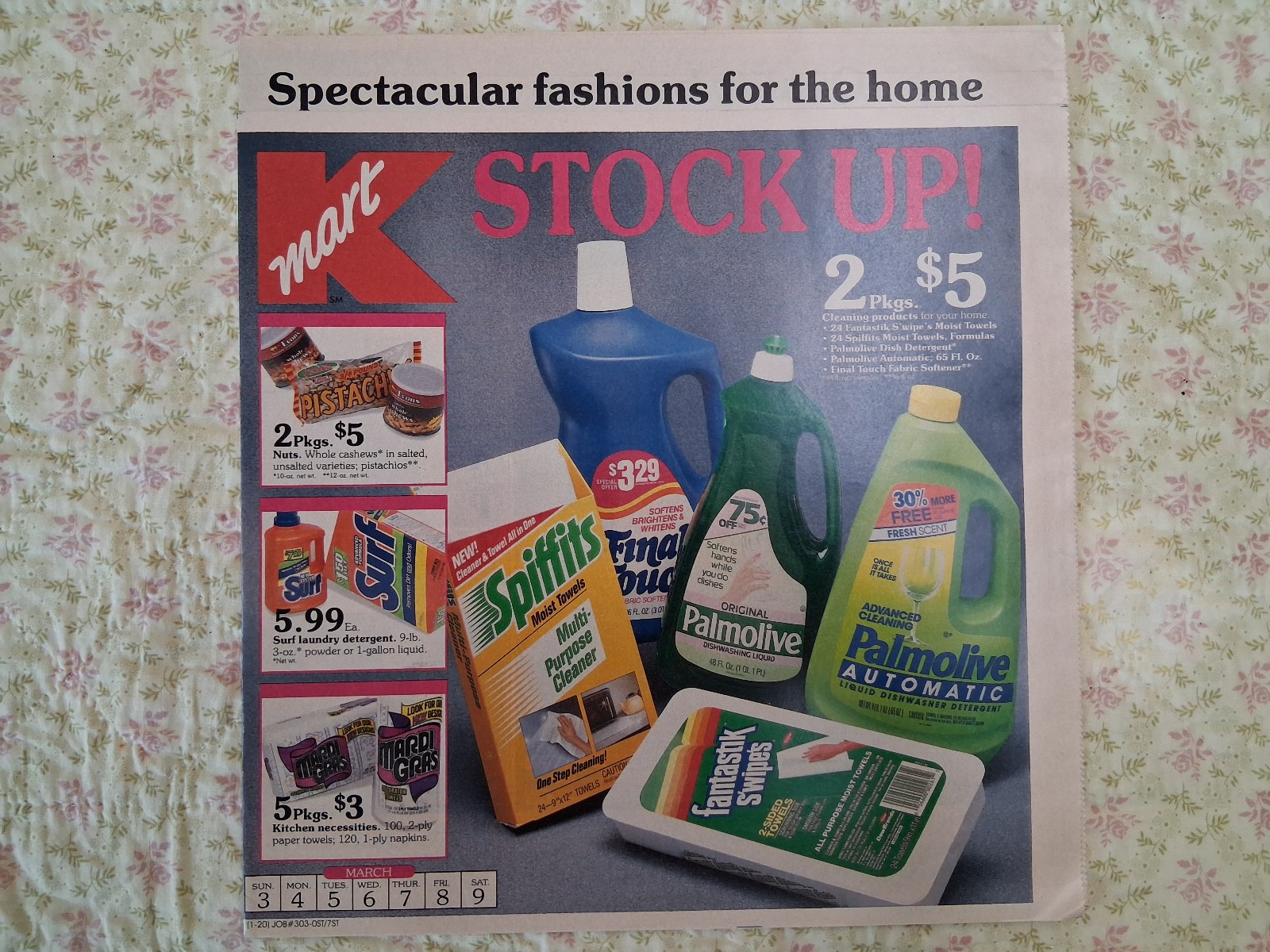 Vintage 80s Kmart Department Store Weekly Newspaper Ad Brochure Flyer Stock Up