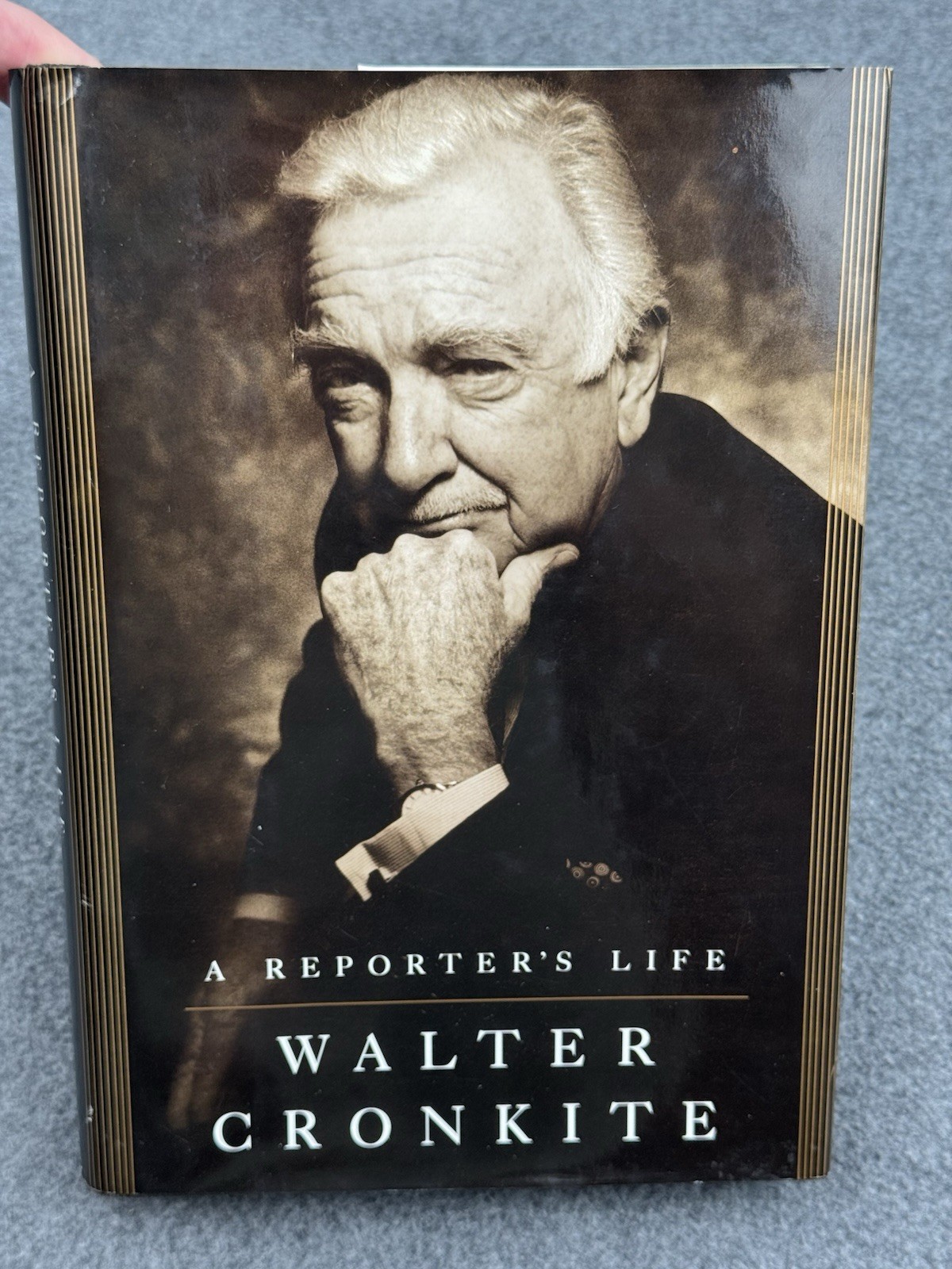 A Reporter’s Life Walter Cronkite 1996 HC DJ SIGNED 4th Print CBS News