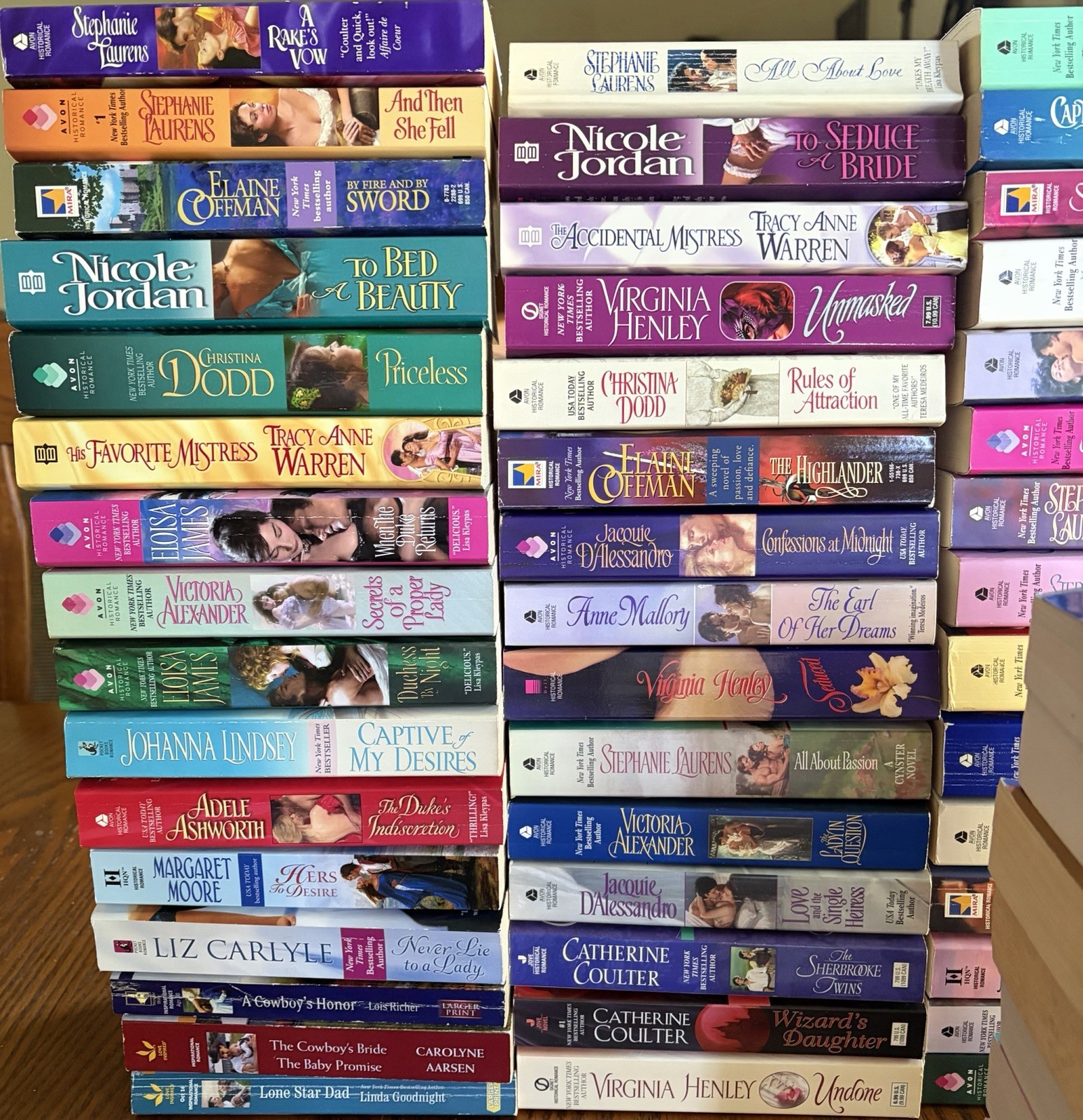 Huge Big Lot 87 Romance PB Books – RANDOM MIX – Assorted Authors-GC-Free Ship