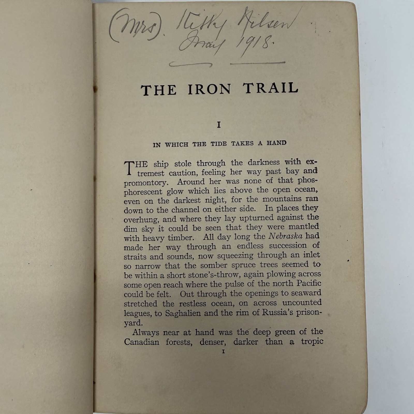 The Iron Trail Rex Beach A.L. Burt Early Printing 1913 HC Alaskan Romance