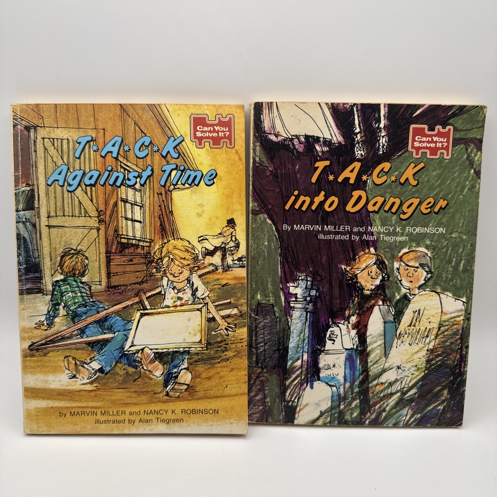 Lot Of 2 Books: T*A*C*K into Danger, T*A*C*K Against Time By Miller & Robinson