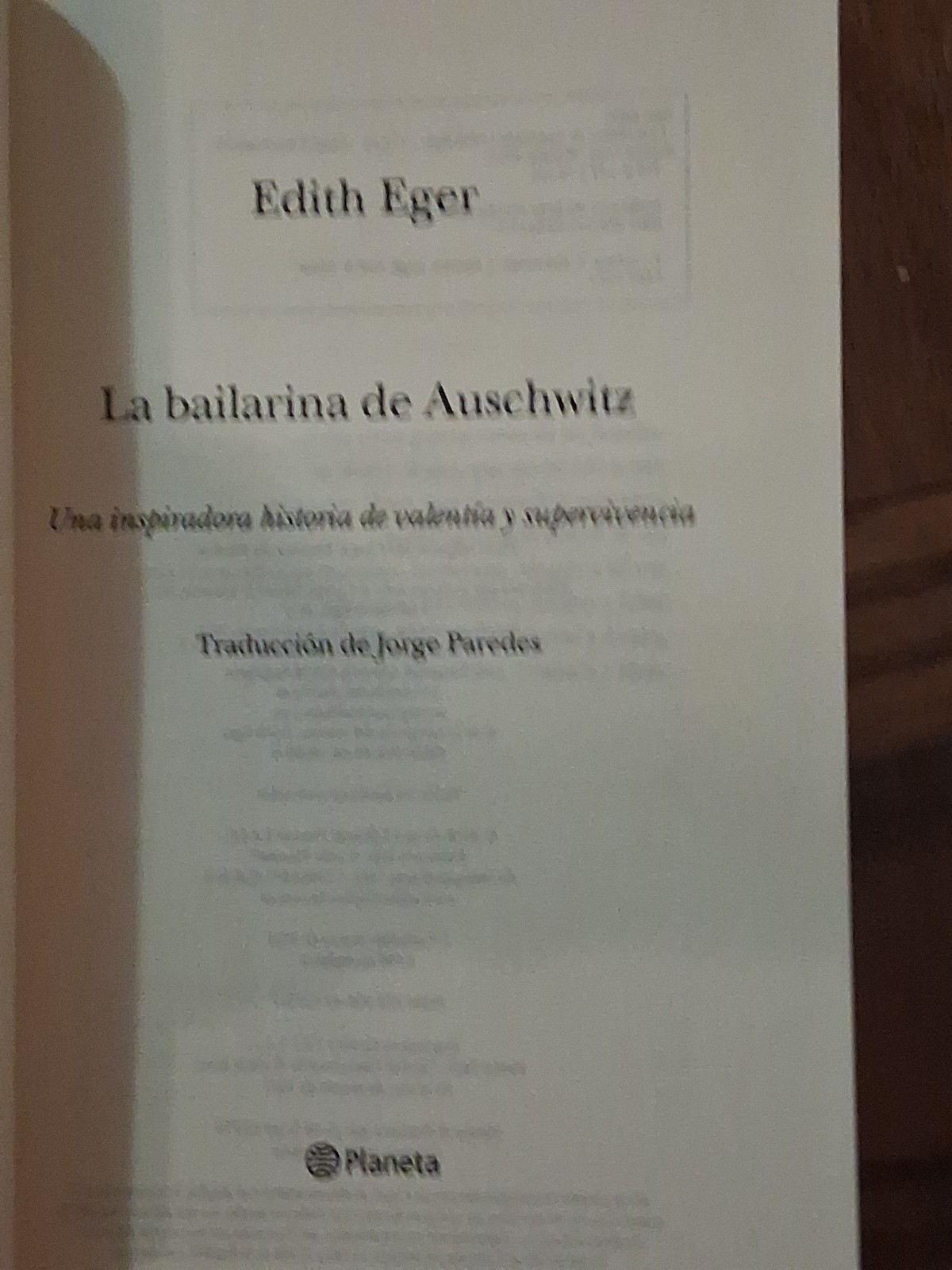 La bailarina de Auschwitz / The Choice: – Paperback, by Eger Edith – Good