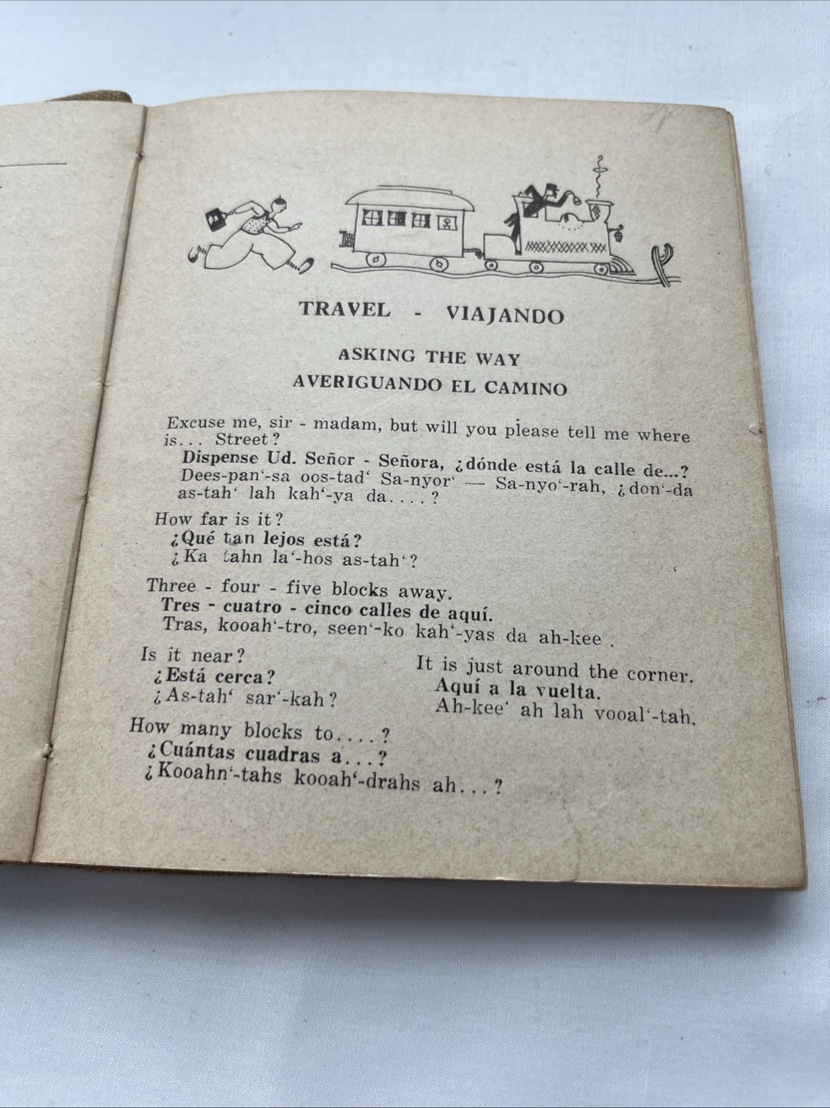 1935 Spanish For Your Mexican Visit Cloth Cover Book By Frances Toor 222 Pages