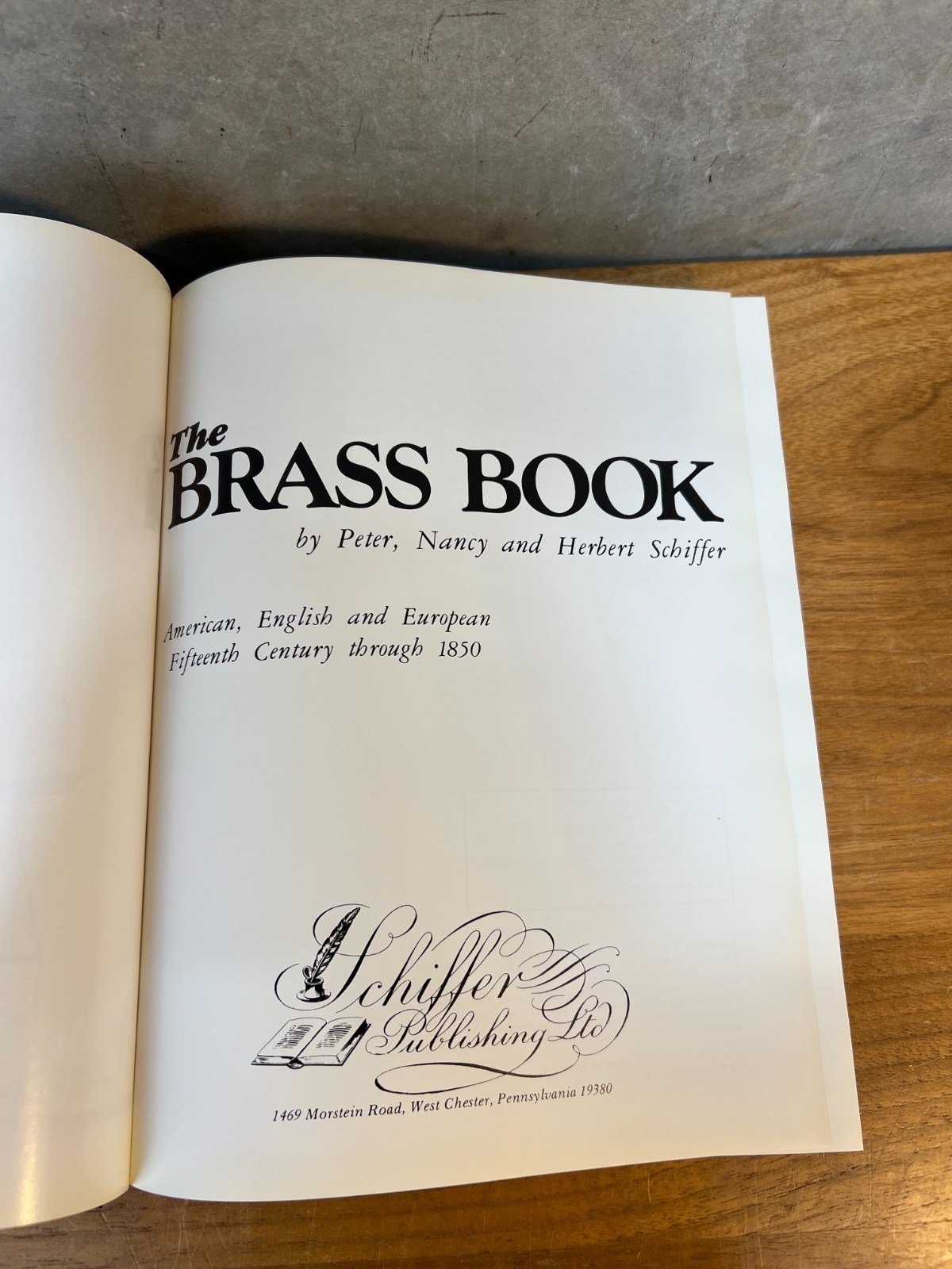 The Brass Book American English European Brass Antiques Reference Schiffer