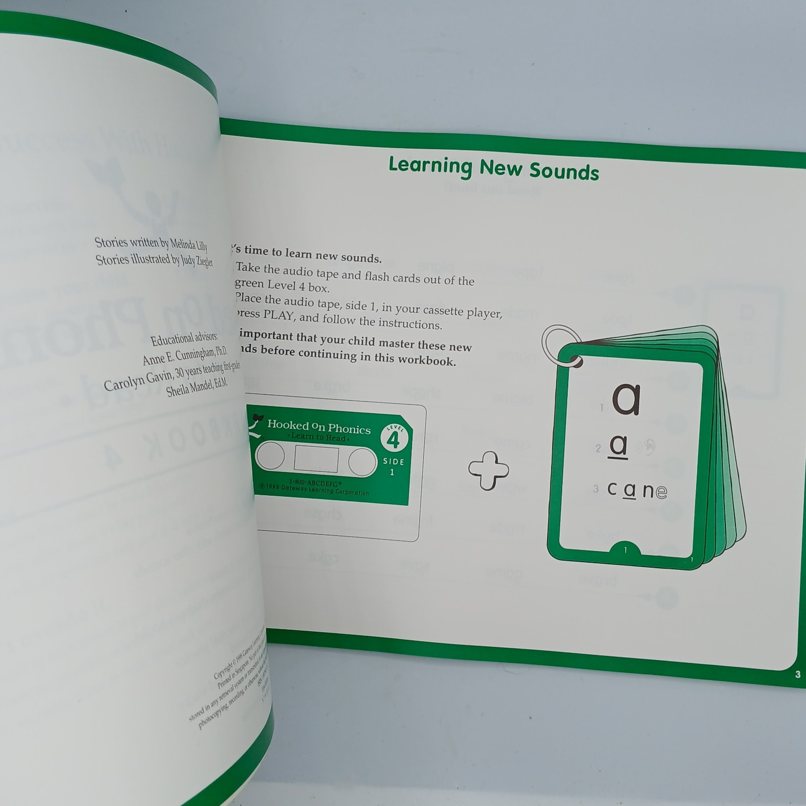 Hooked on Phonics Learn to Read Workbook 4 1998 64 Pages Replacement Part EUC