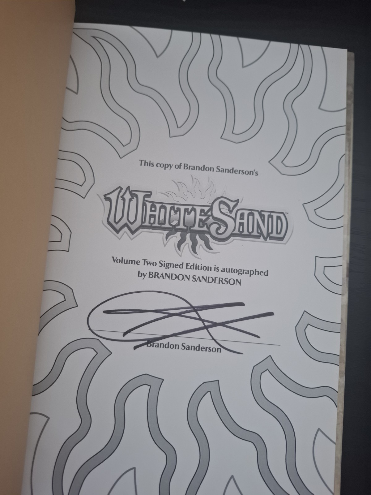 WHITE SAND 2 SIGNED EDITION- Brandon Sanderson Hardcover