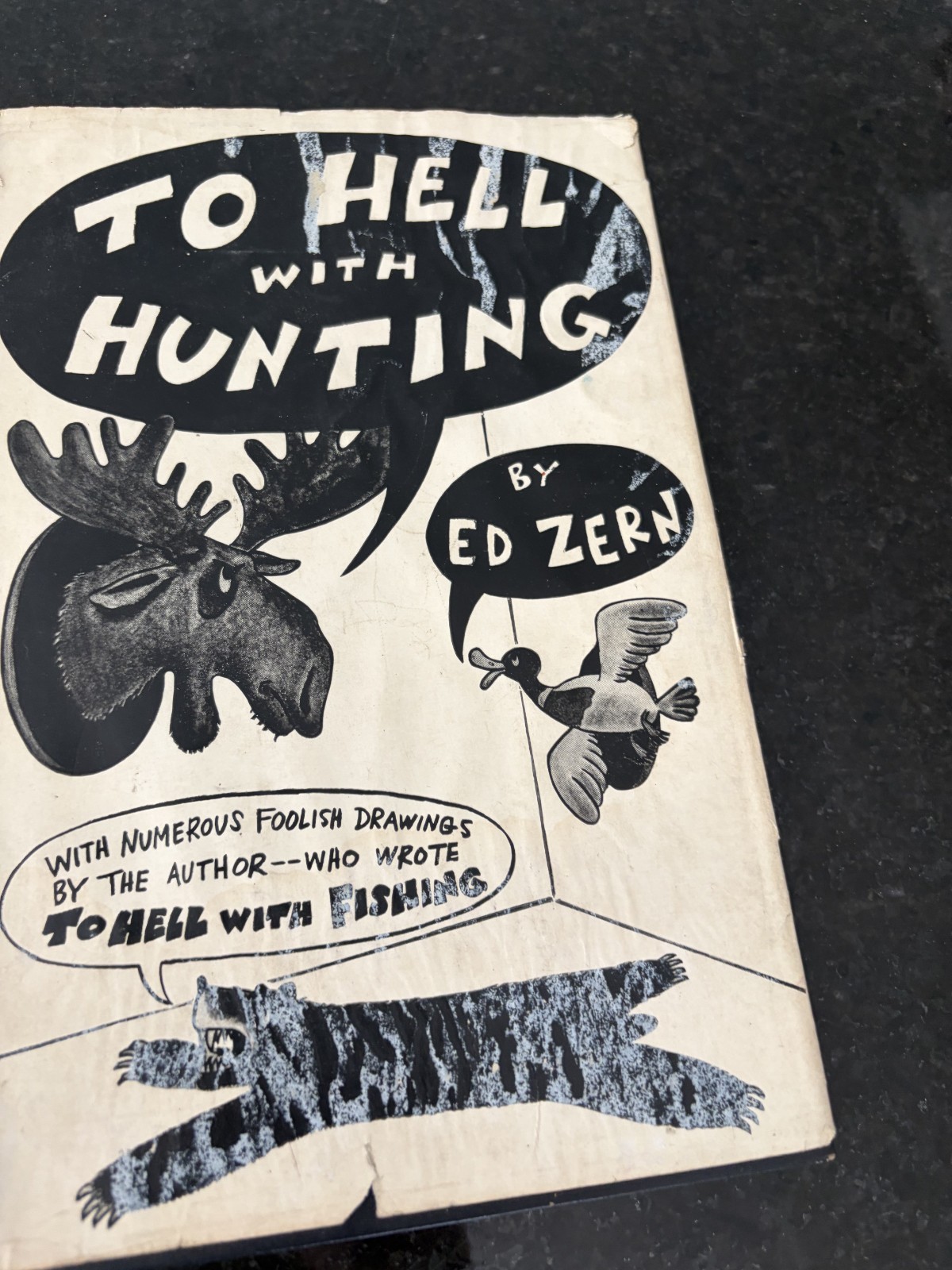 Ed Zern 3 Book Lot To Hell With Fishing Hunting How to Catch Fishermen HC DJ