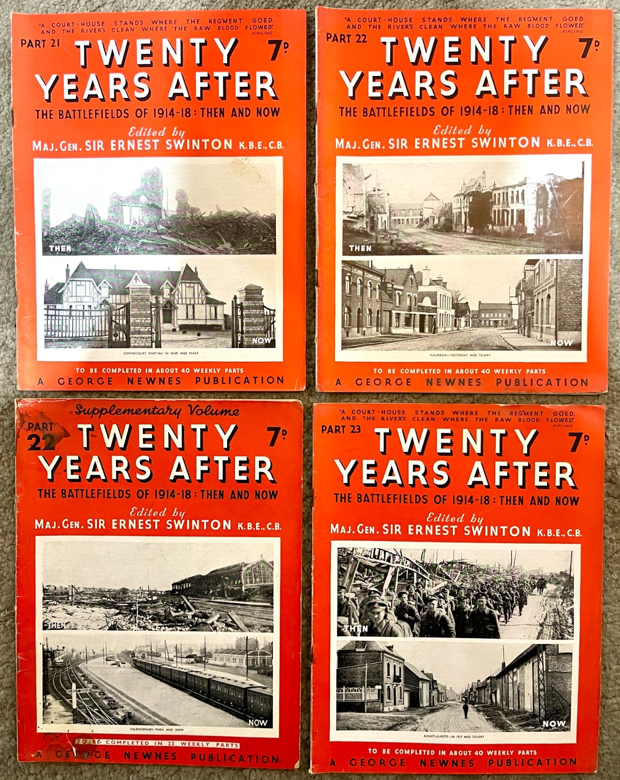 Twenty Years After WWI Magazine Bundle Parts 1-42 + Supplements 1914-18 Newnes