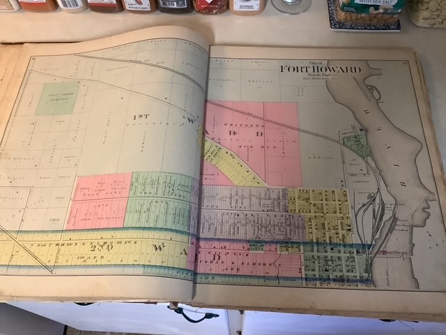 Wisconsin Atlas Plat Book Brown County 1889 History Color Maps Green Bay De Pere