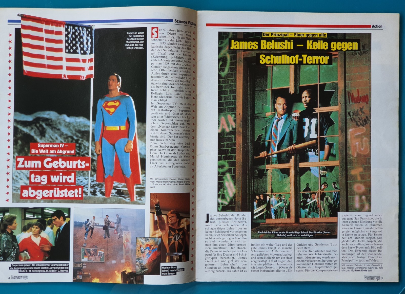 Video Tip Magazine July 1988 Superman Christopher Reeve Nightmare Elm Street