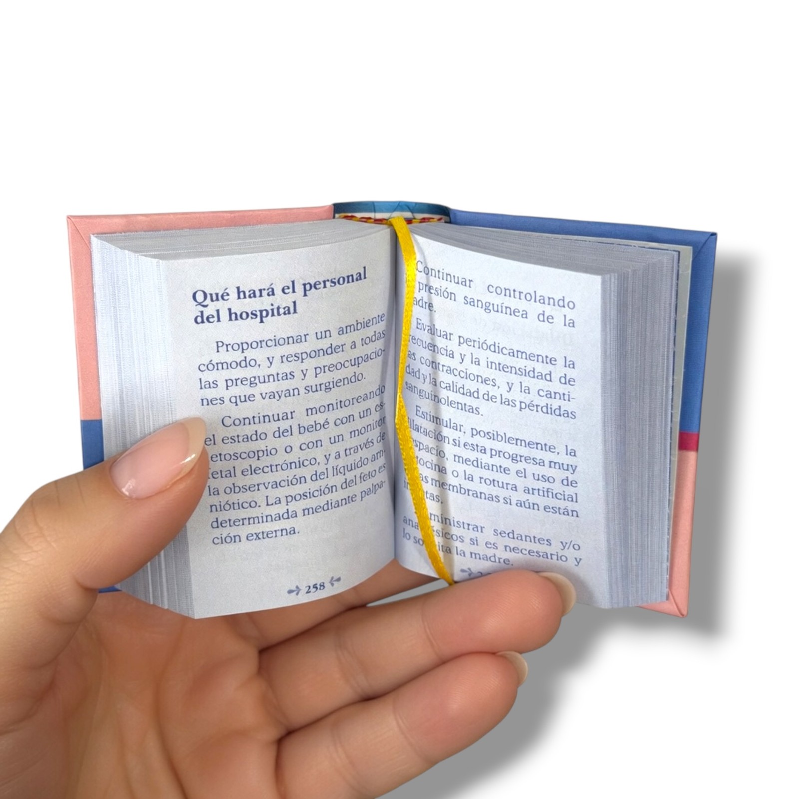 new Embarazo en 10.000 palabras mini book (2 x 2.6″) hardcover 440 pages Spanish